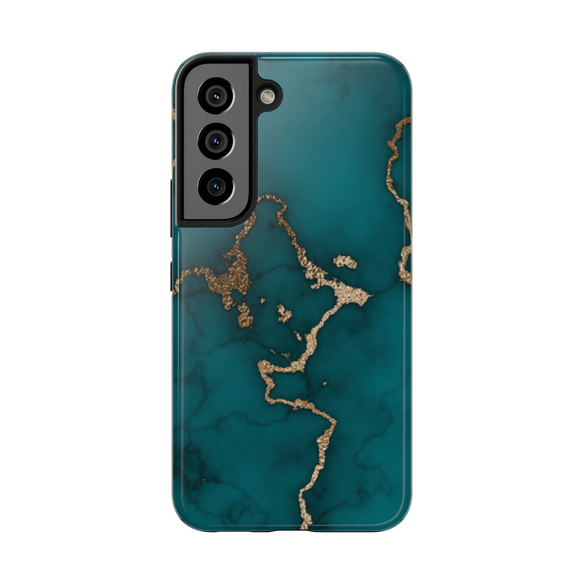 Green & Gold Marble Phone Case (Apple & Android)