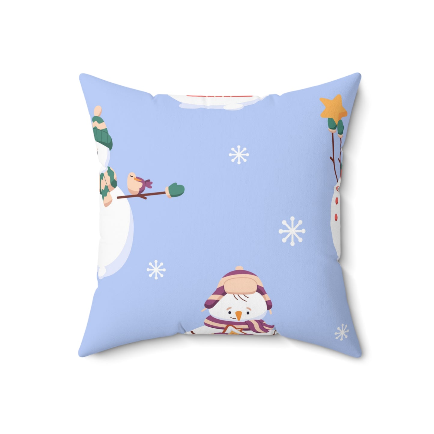 Almohada cuadrada Jolly Snowman
