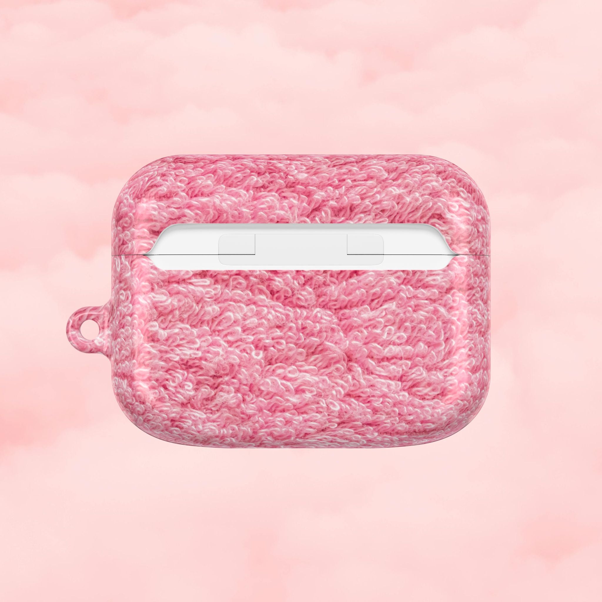 Pink Shag Rug AirPod Case