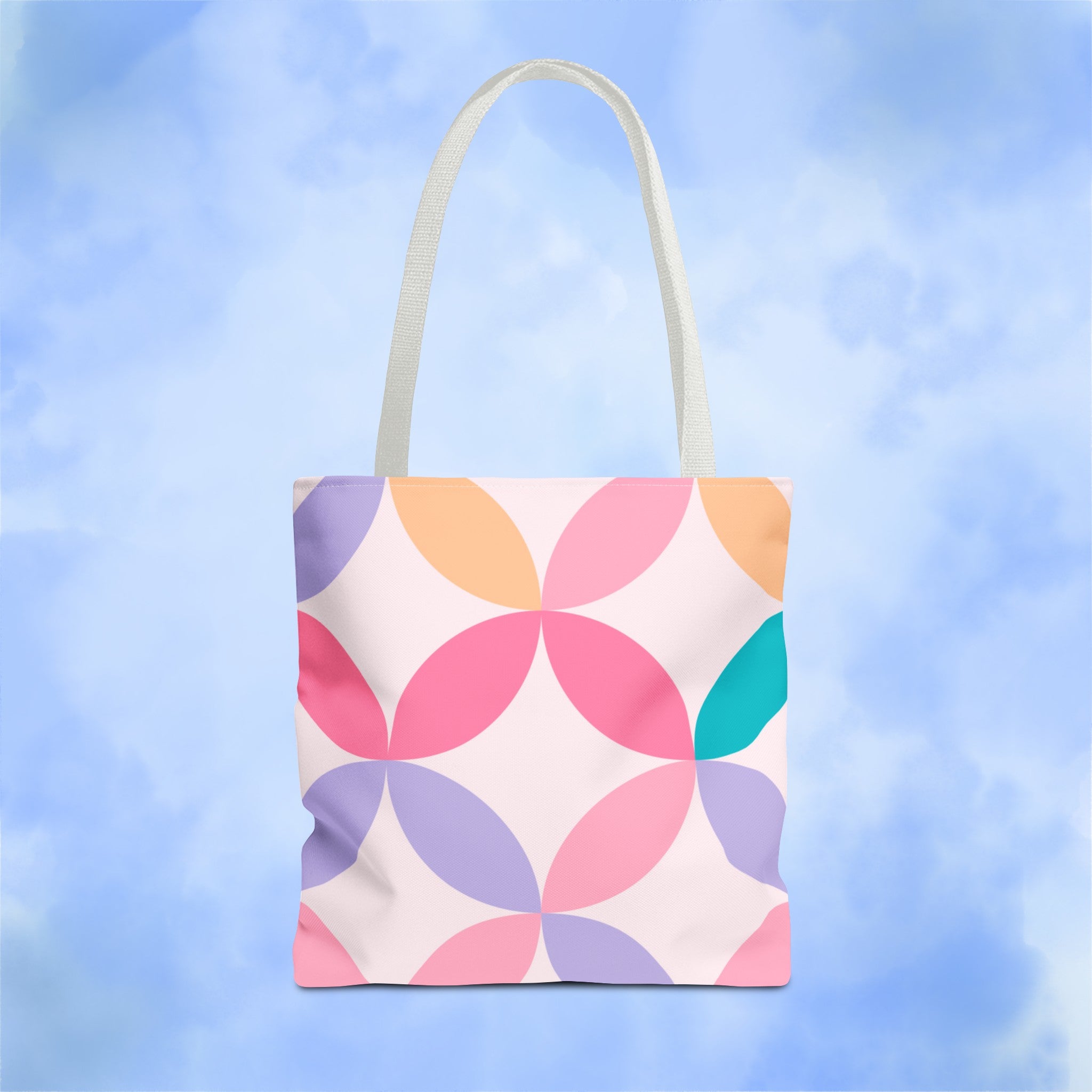Pastel Geometric Tote Bag
