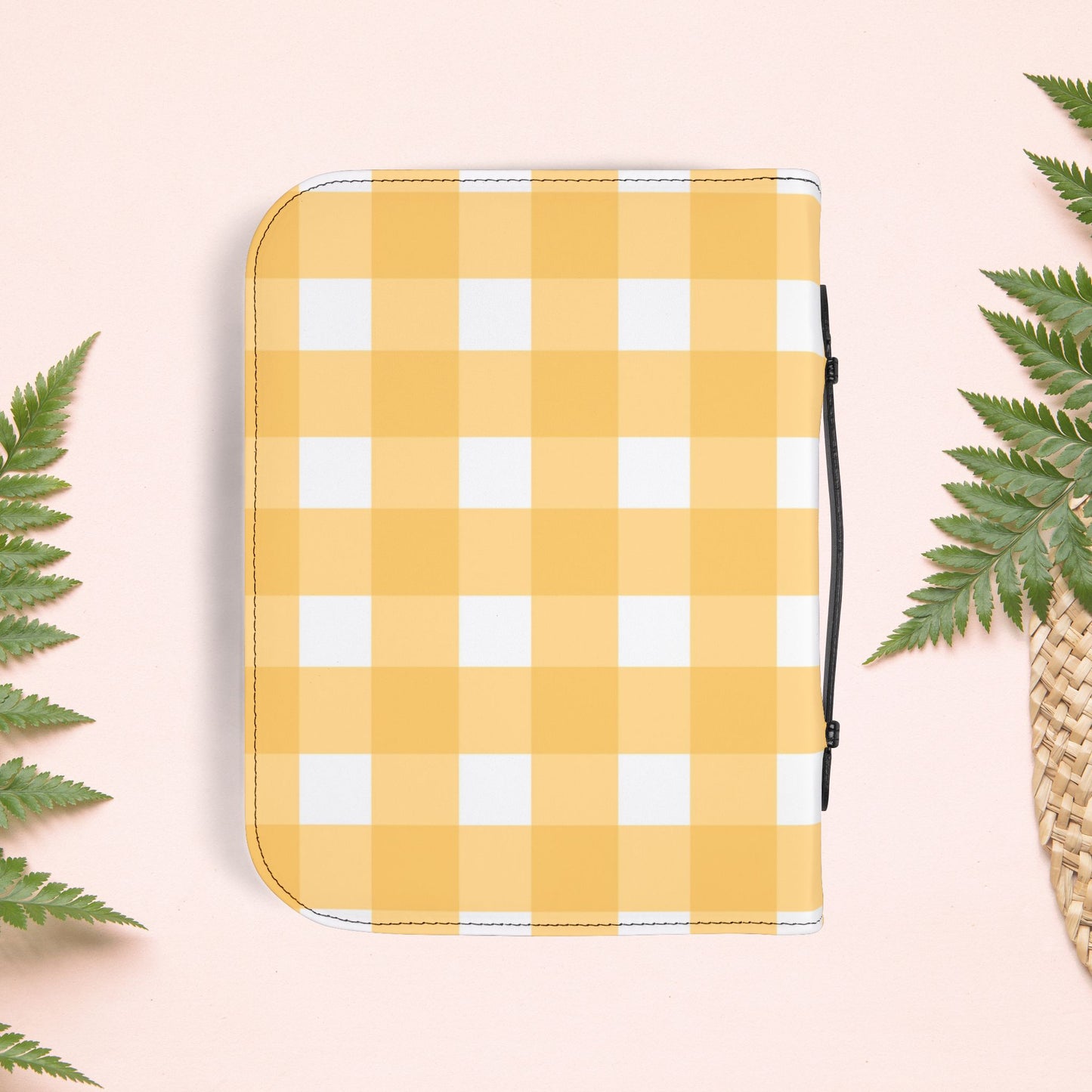 Yellow Sunshine Gingham Book Cover