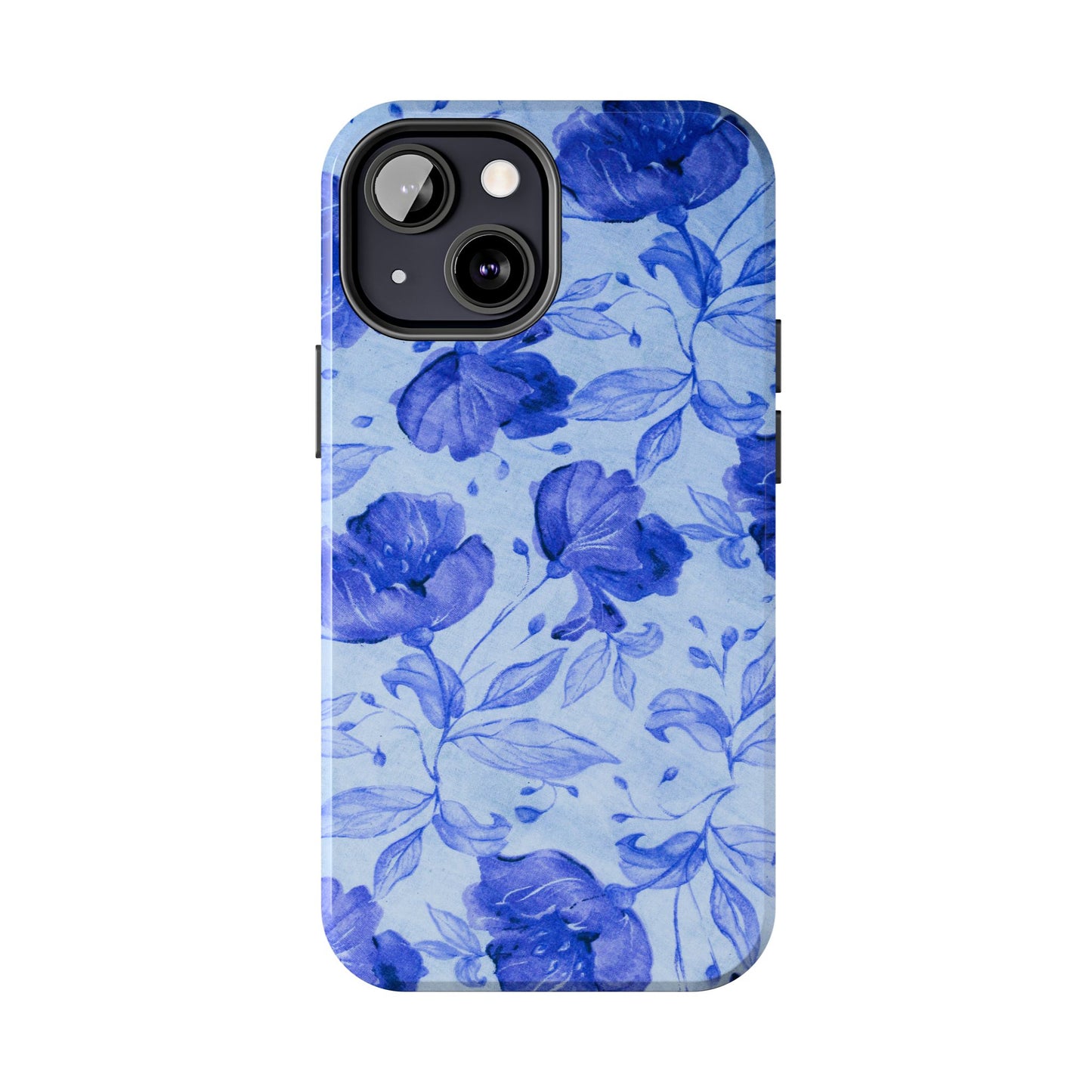 Blue Floral Pattern Phone Case (Apple & Android)