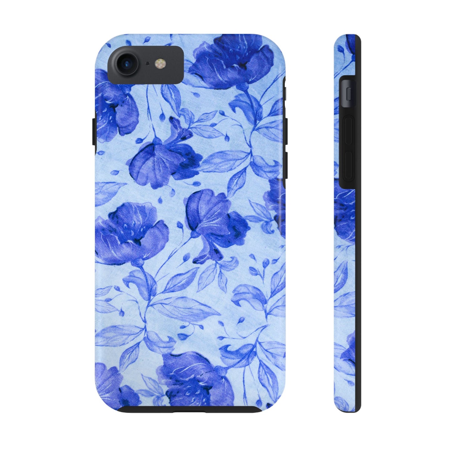 Blue Floral Pattern Phone Case (Apple & Android)
