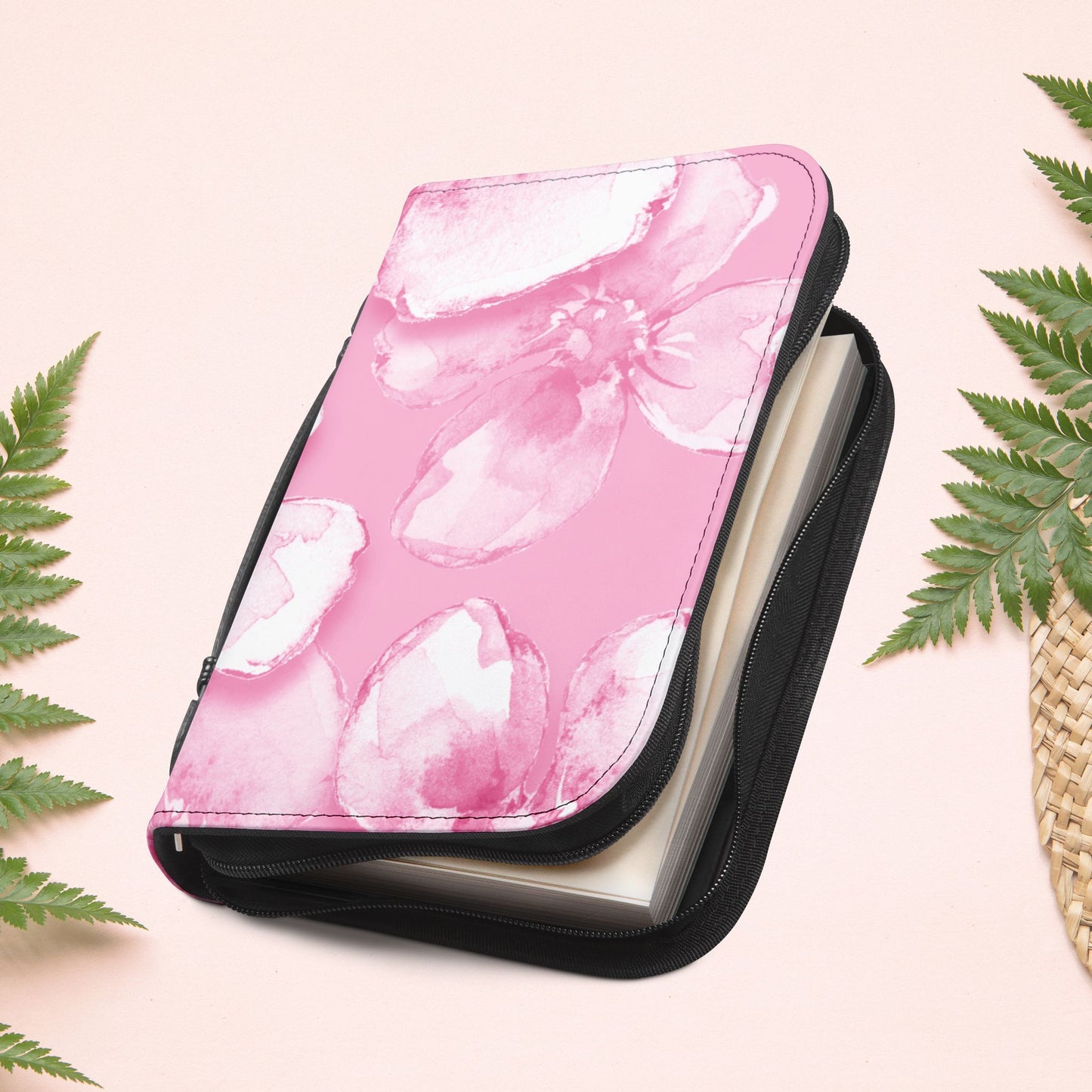 Dainty Pink Floral Book Cover