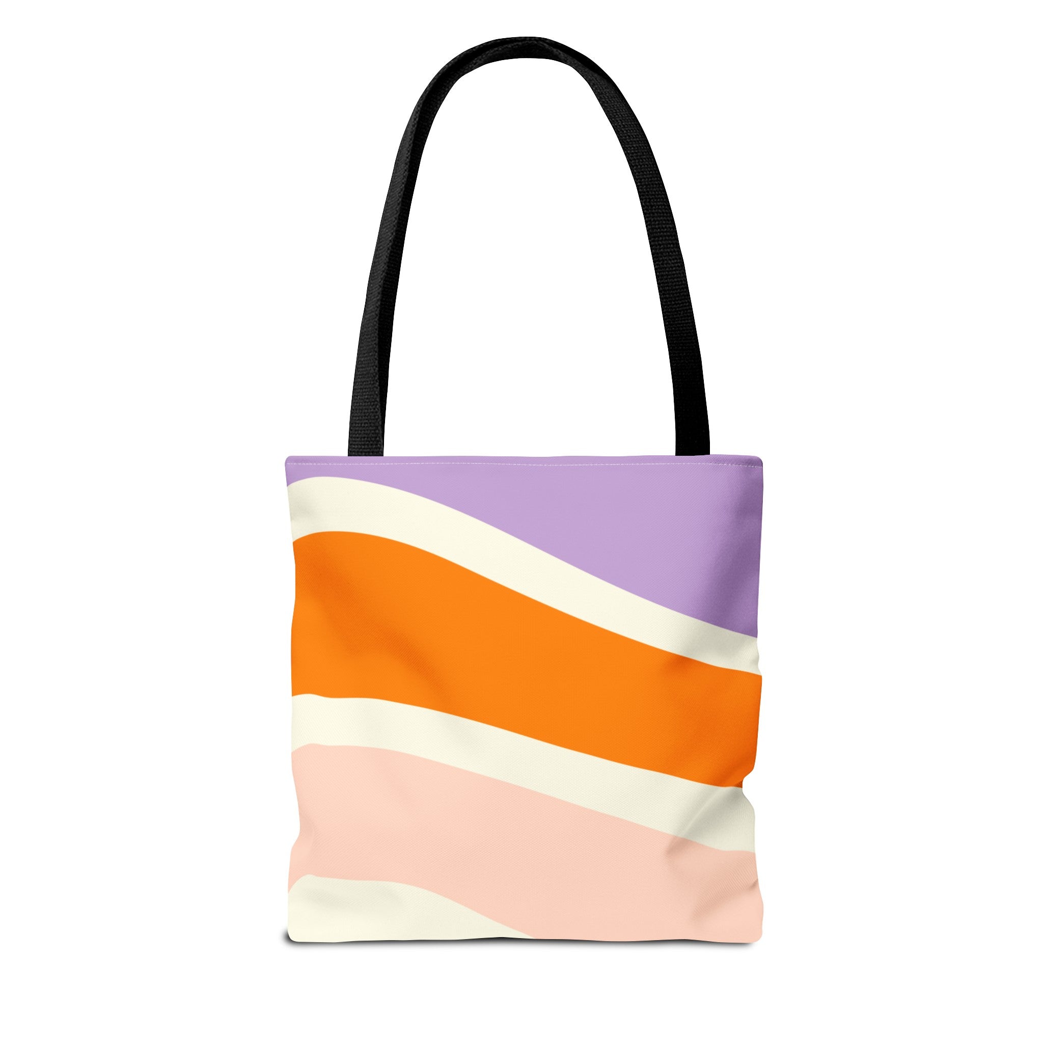 Retro Color Wave Tote Bag