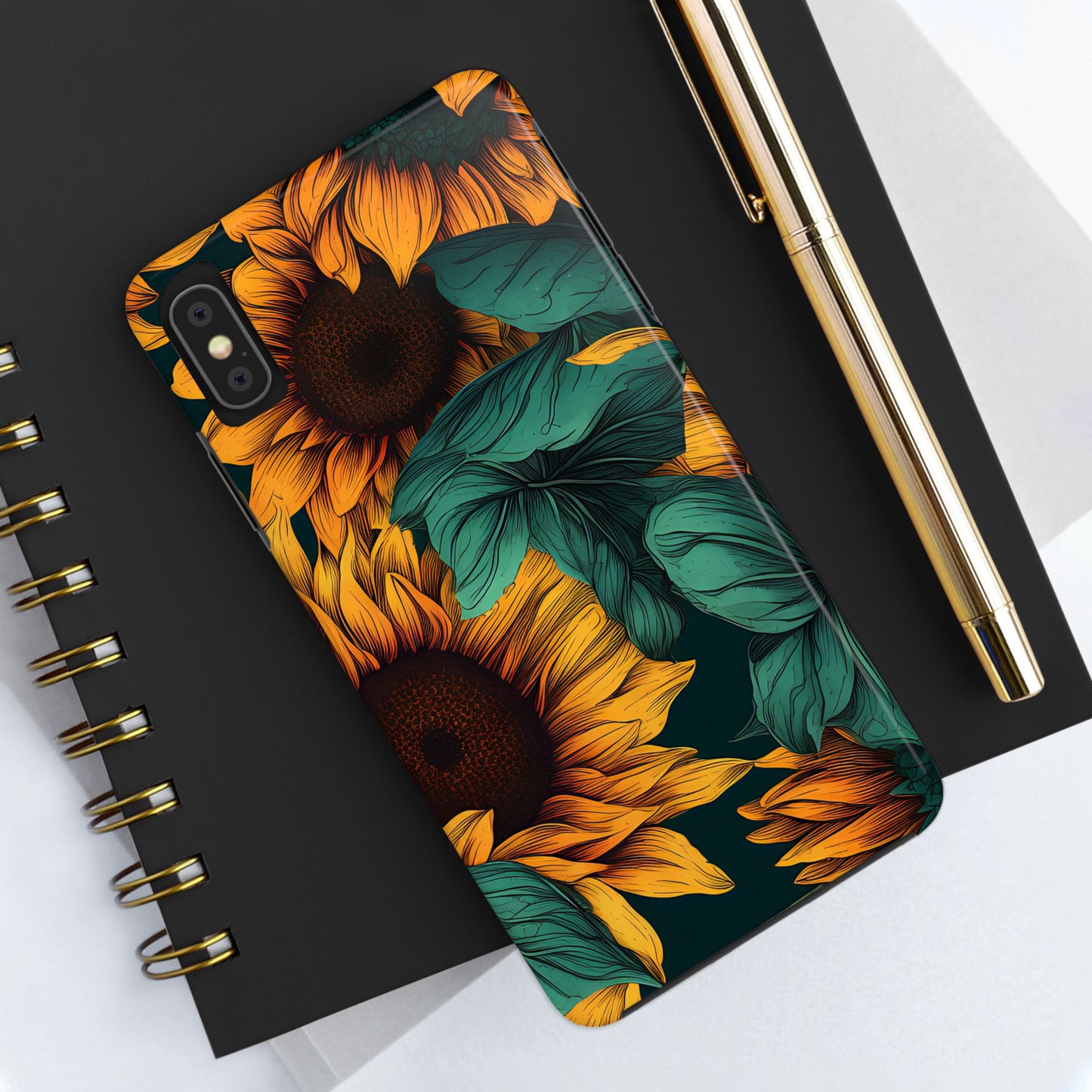 Dark Sunflower Phone Case (Apple & Android)