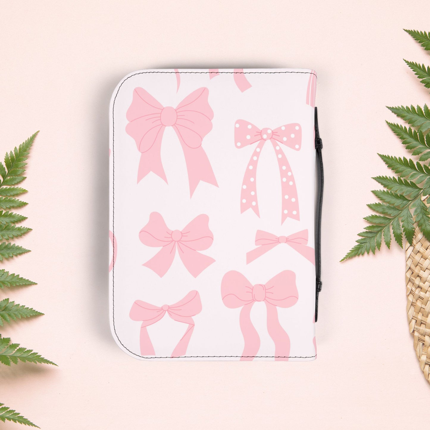 Girly Pink Ribbons Book Cover