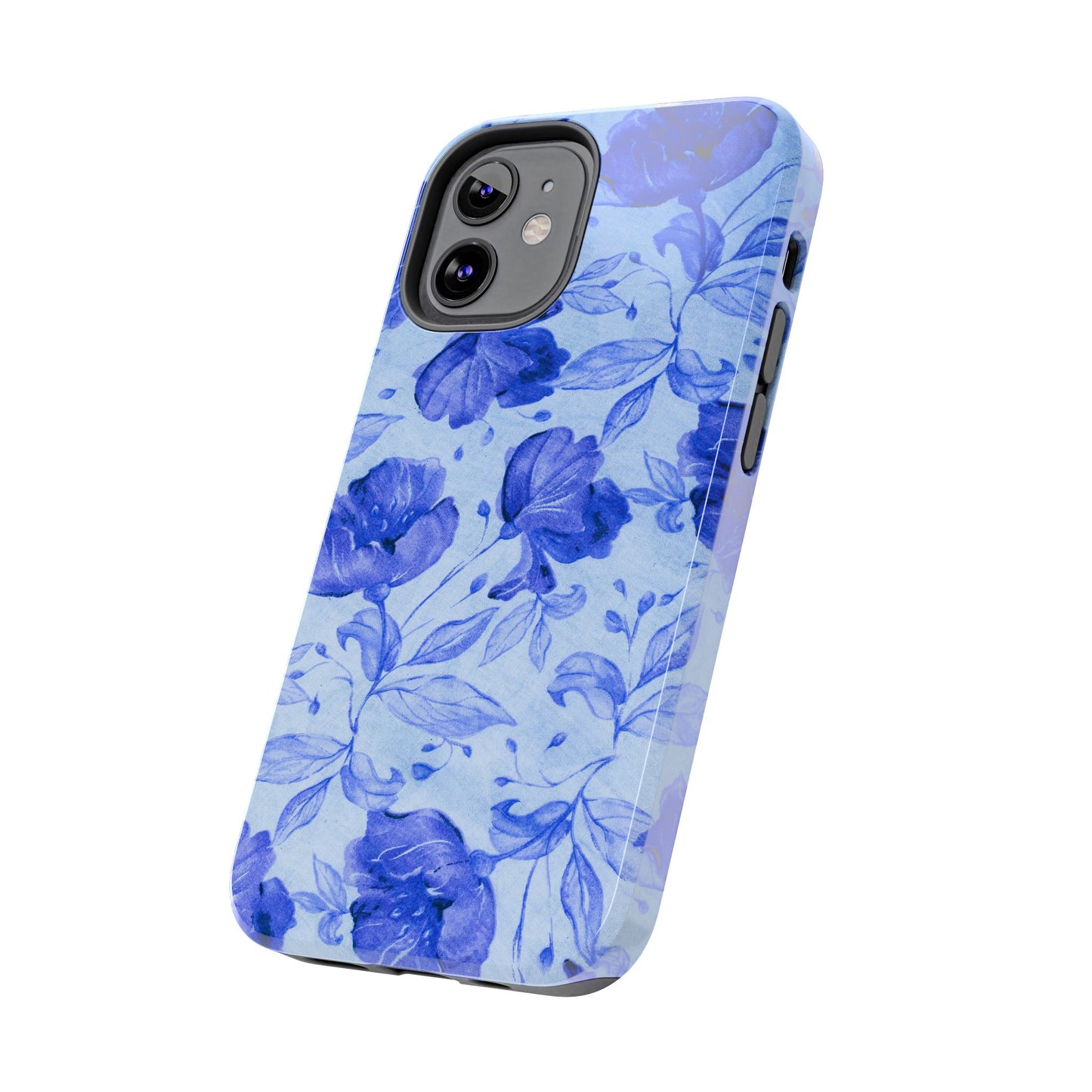 Blue Floral Pattern Phone Case (Apple & Android)