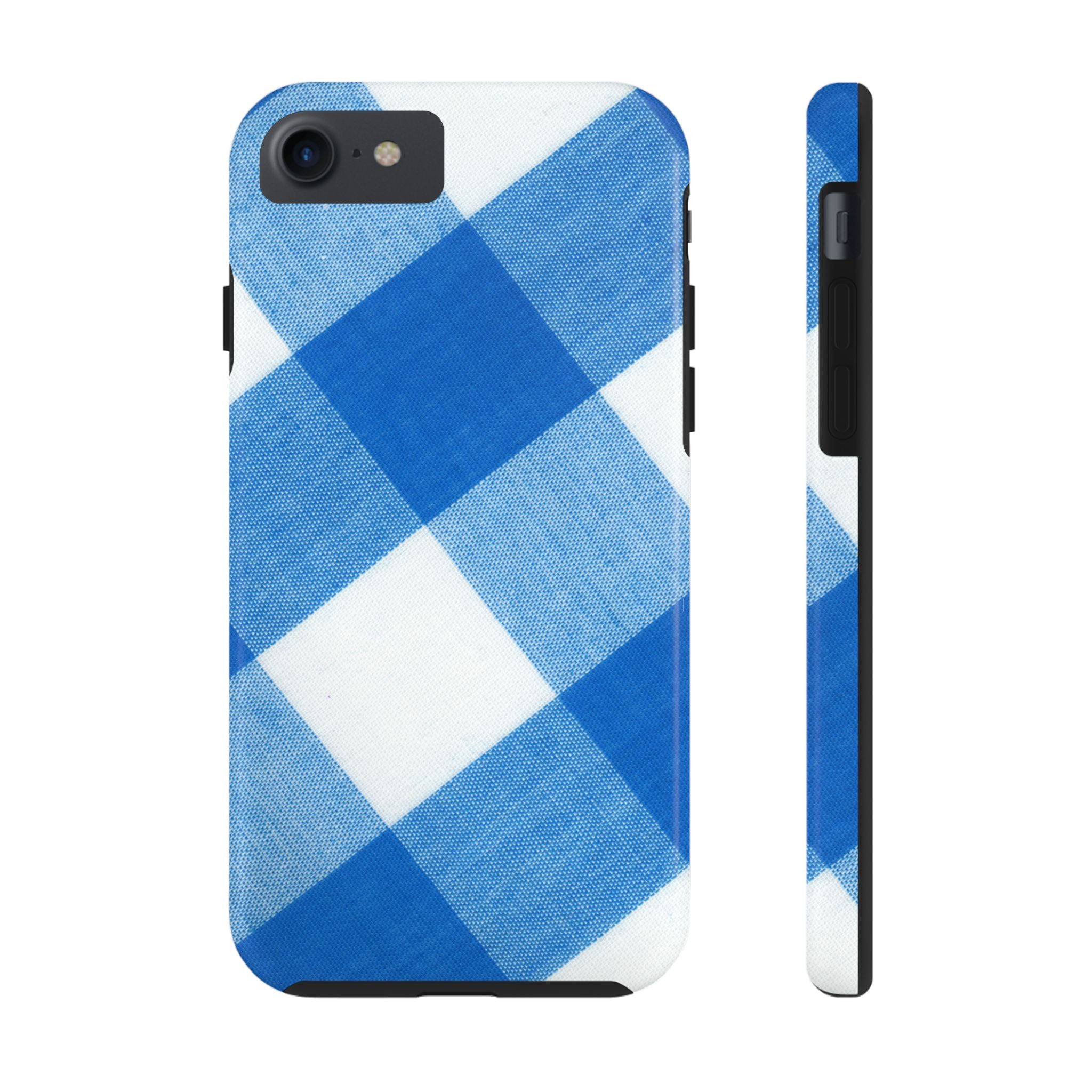 Classic Blue Gingham Phone Case (Apple & Android)