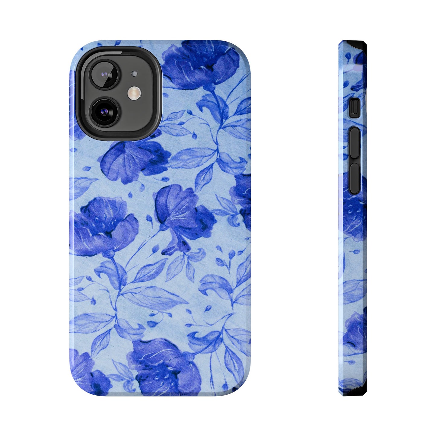 Blue Floral Pattern Phone Case (Apple & Android)