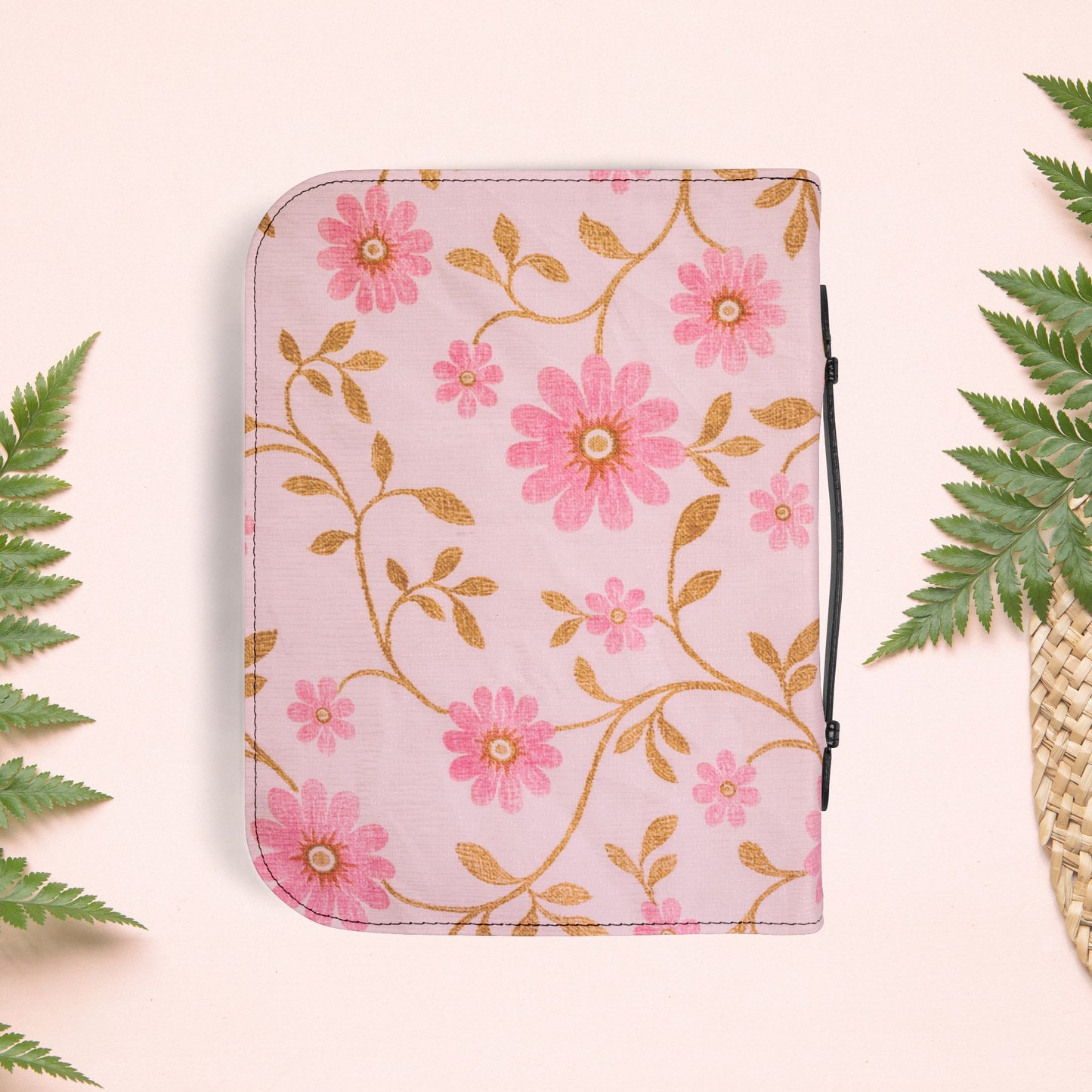 Vintage Pink Floral Book Cover