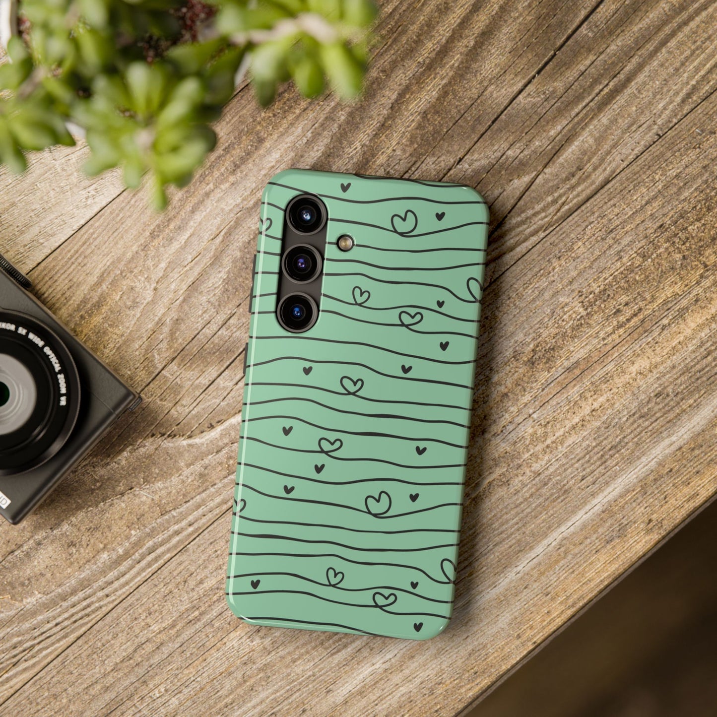 Scribble Love Hearts Phone Case (Apple & Android)