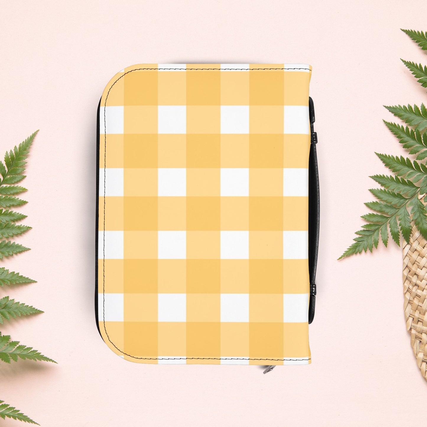 Yellow Sunshine Gingham Book Cover