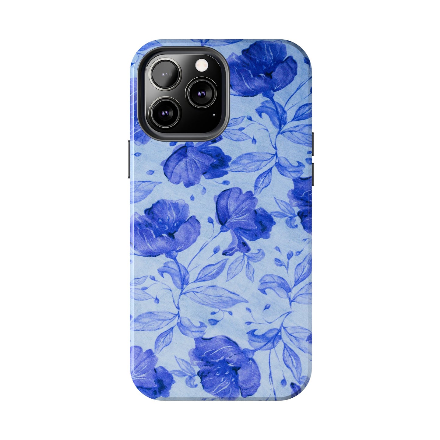 Blue Floral Pattern Phone Case (Apple & Android)
