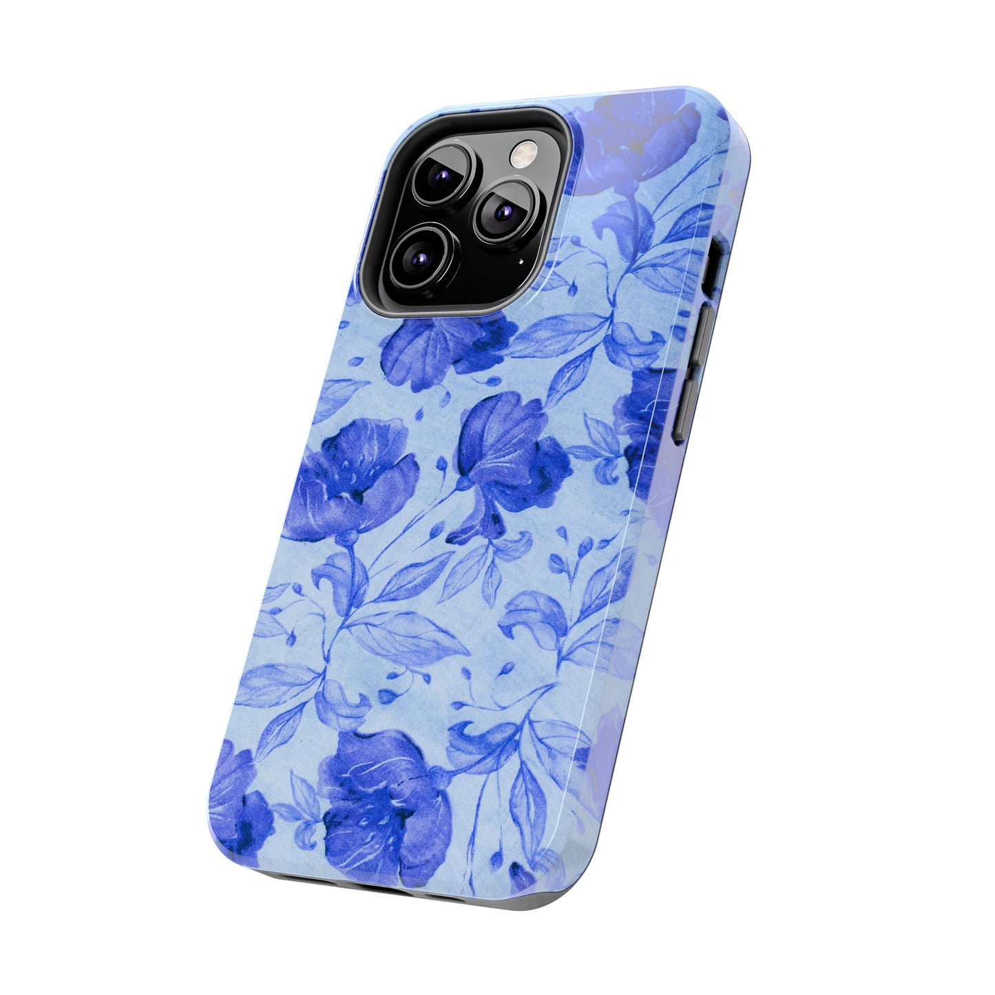 Blue Floral Pattern Phone Case (Apple & Android)