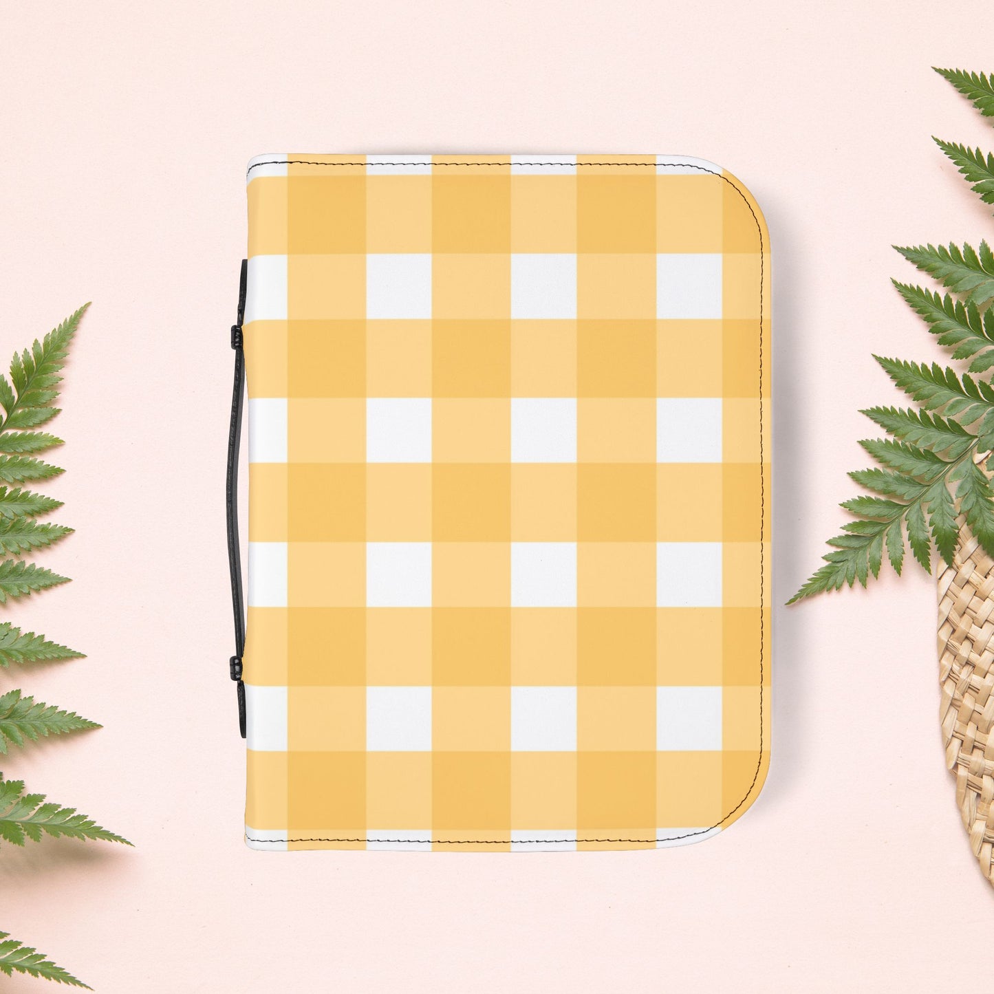 Yellow Sunshine Gingham Book Cover