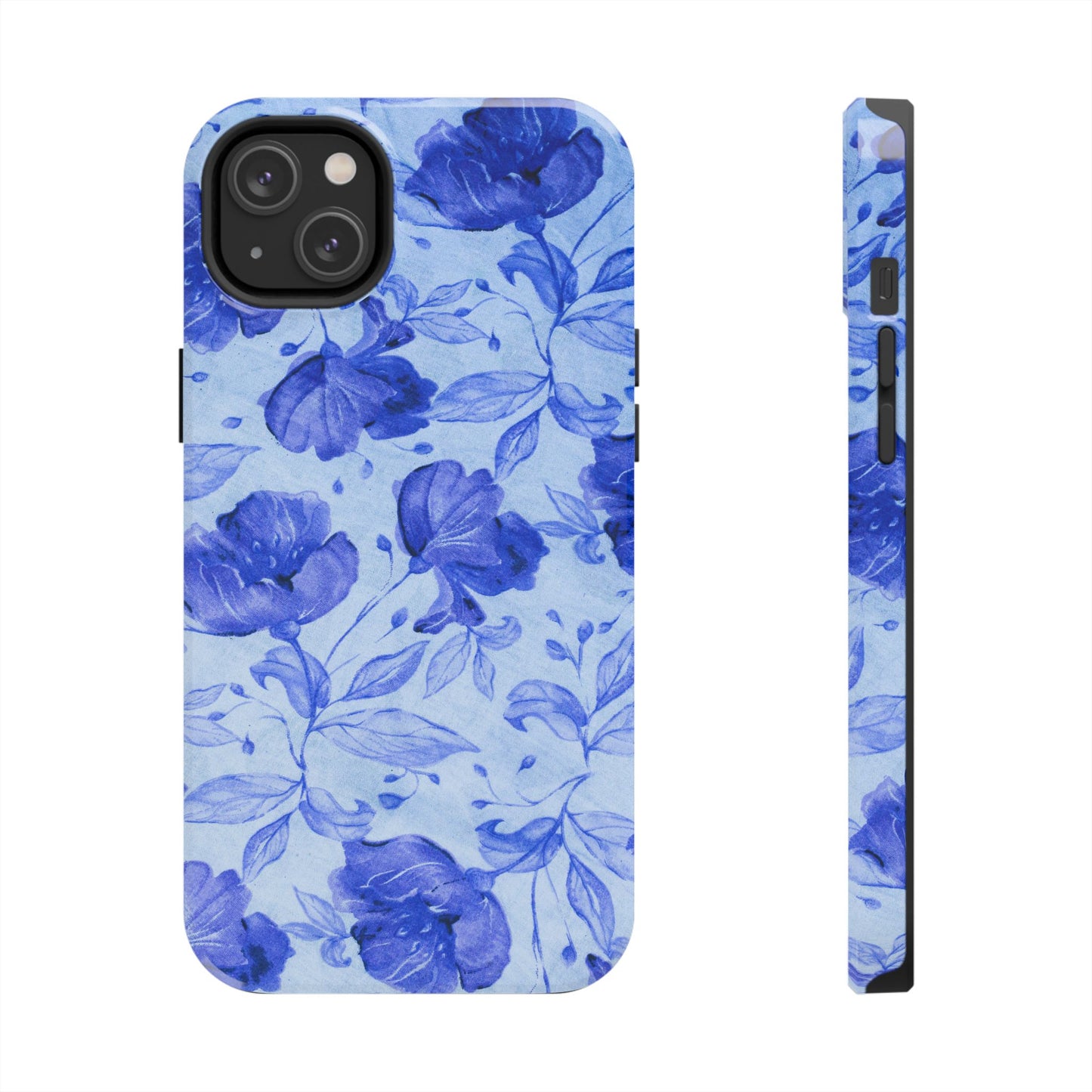 Blue Floral Pattern Phone Case (Apple & Android)