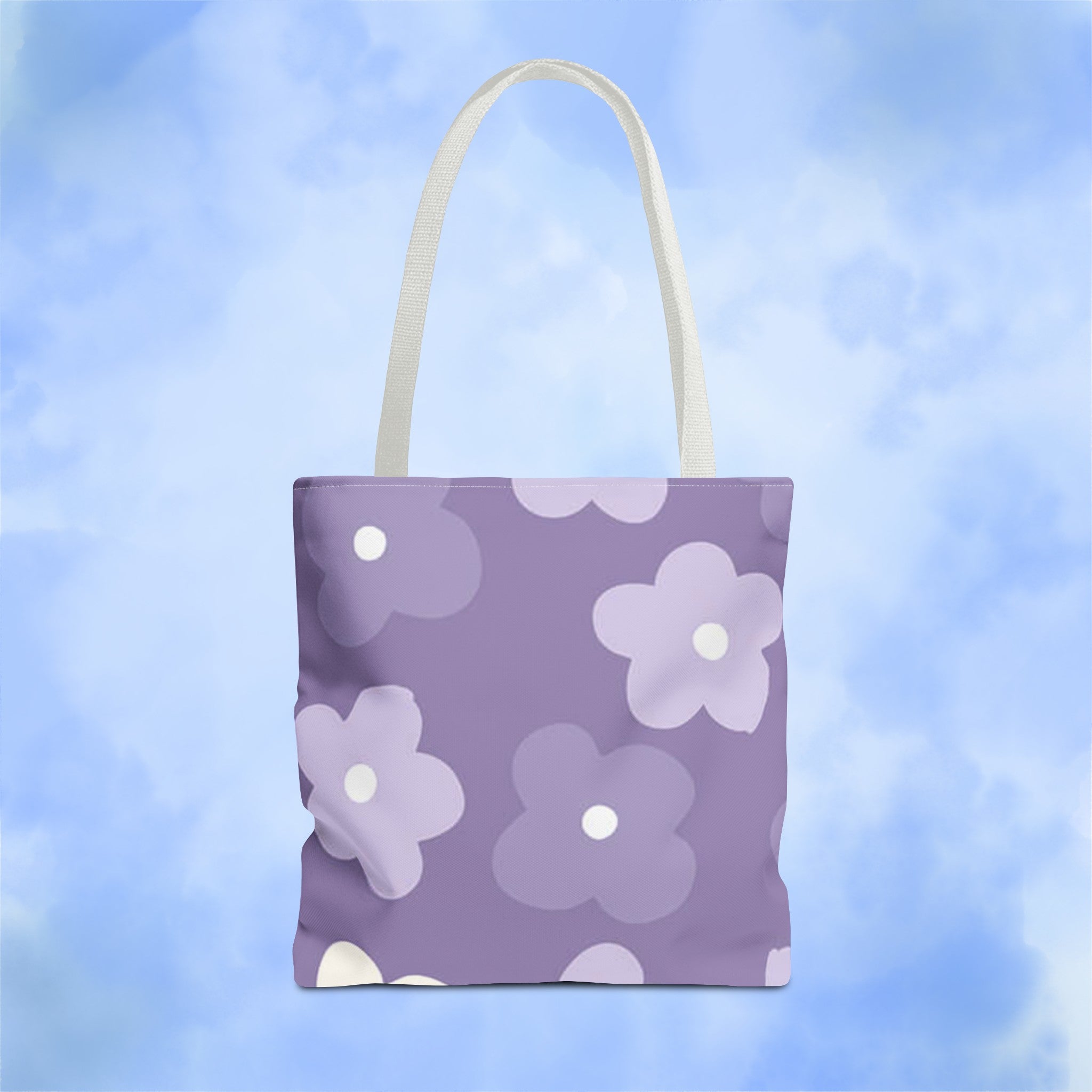 Pretty Purple Flowers Tote Bag