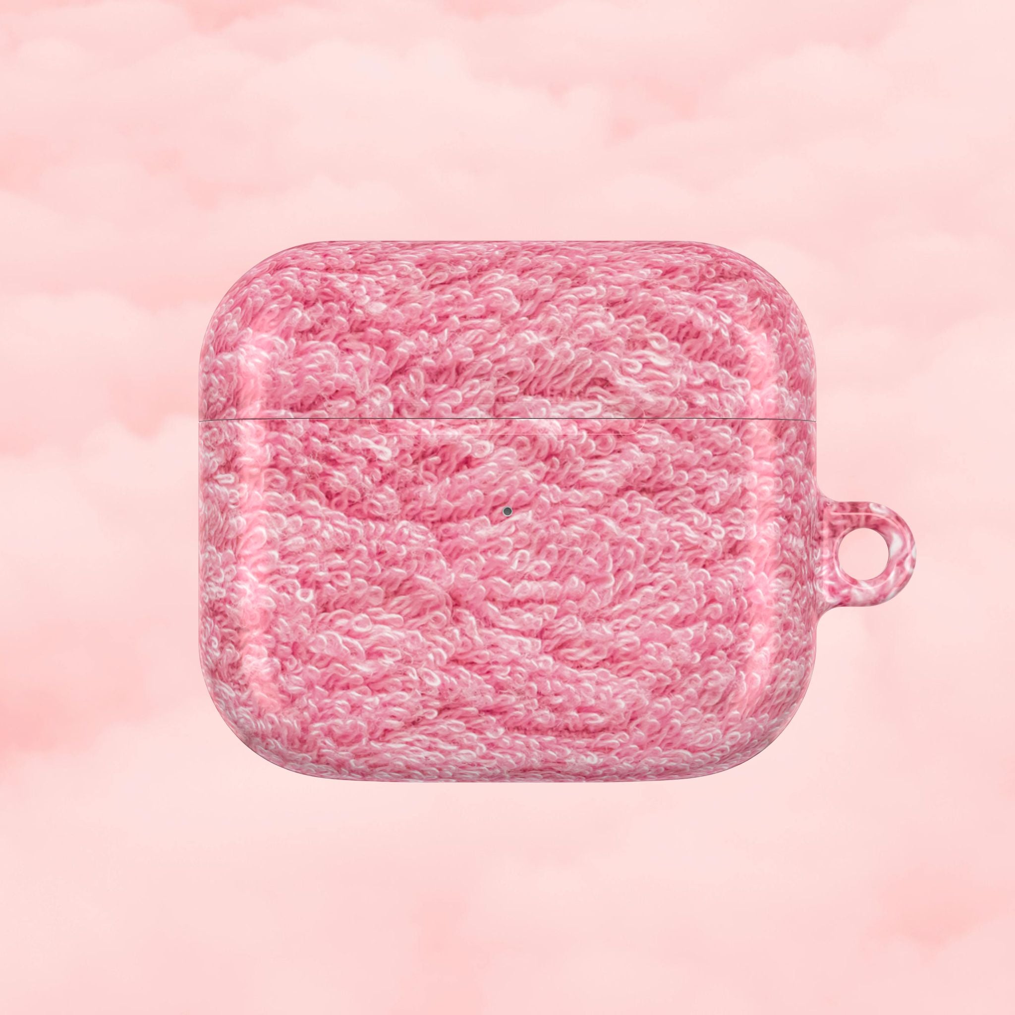 Pink Shag Rug AirPod Case
