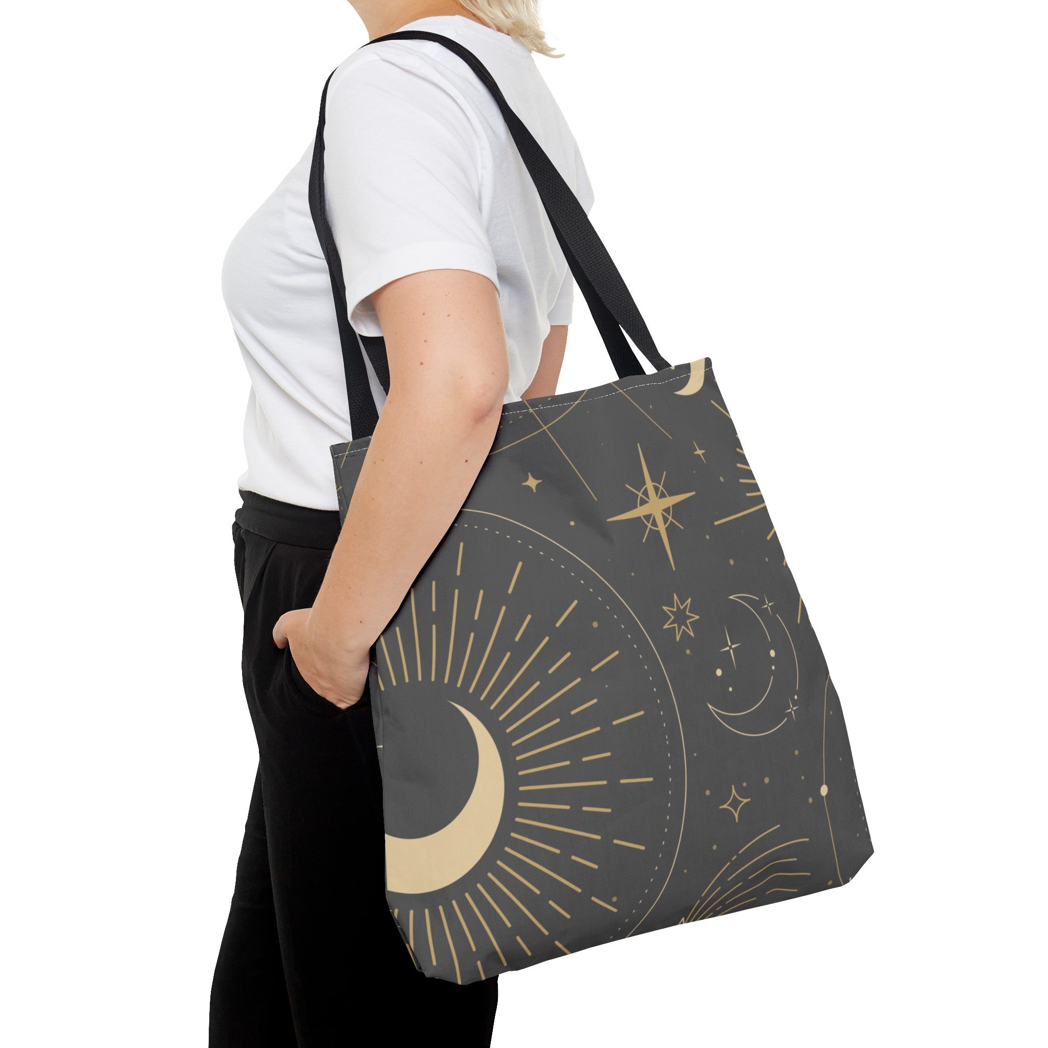 Sun & Moon Abstract Tote Bag