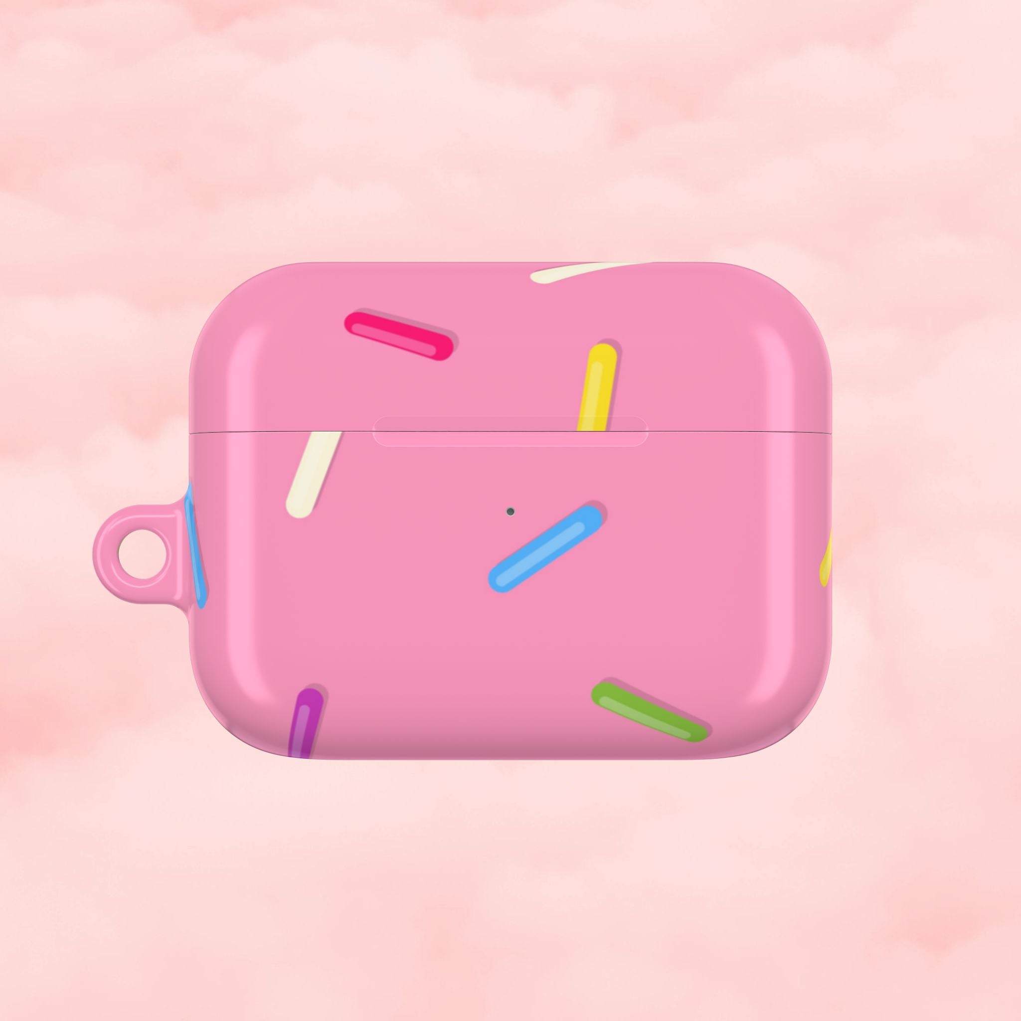 Pink Rainbow Sprinkles AirPod Case