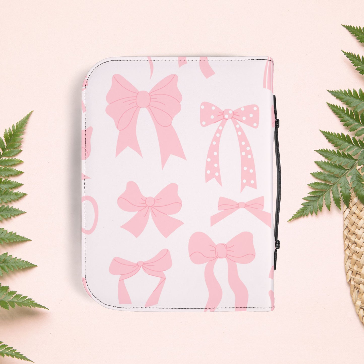 Girly Pink Ribbons Book Cover