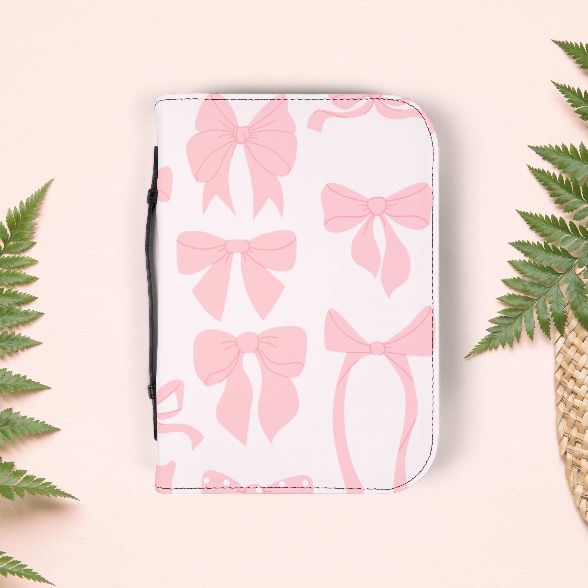 Girly Pink Ribbons Book Cover