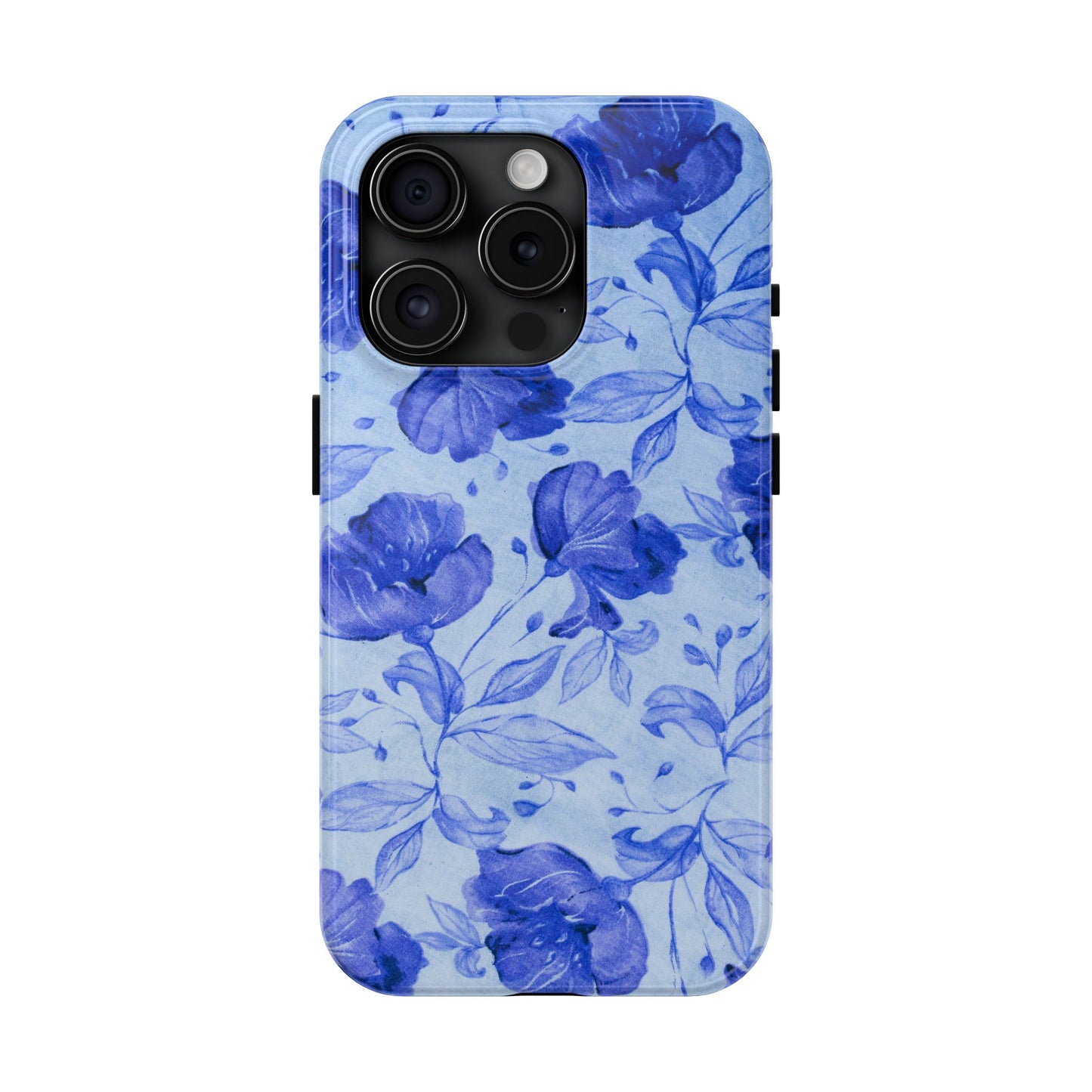 Blue Floral Pattern Phone Case (Apple & Android)