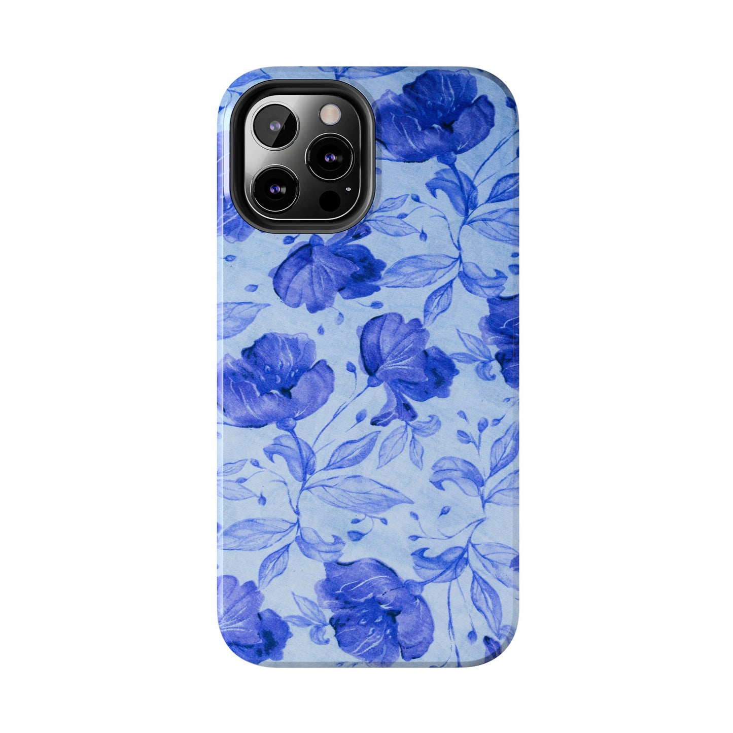 Blue Floral Pattern Phone Case (Apple & Android)