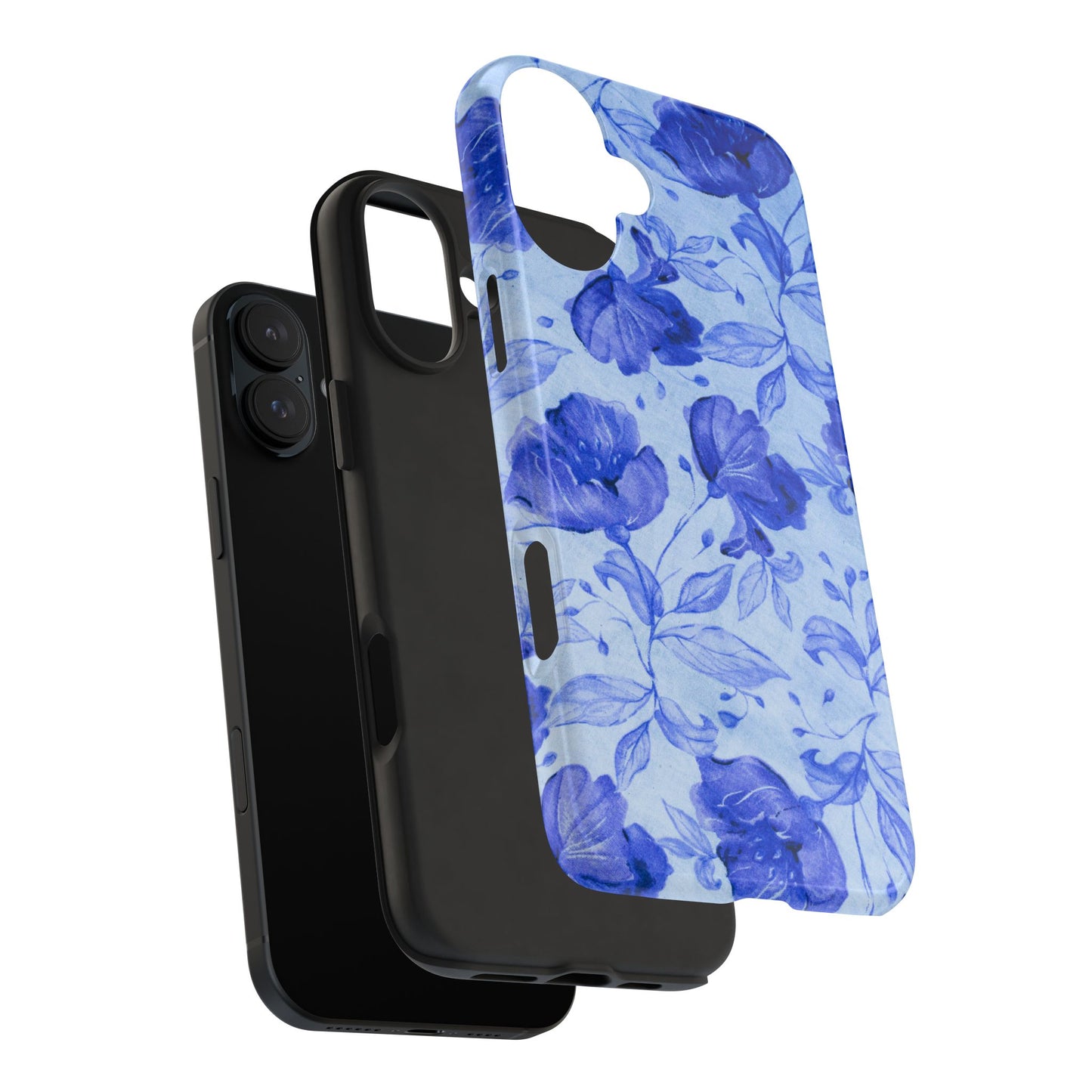 Blue Floral Pattern Phone Case (Apple & Android)