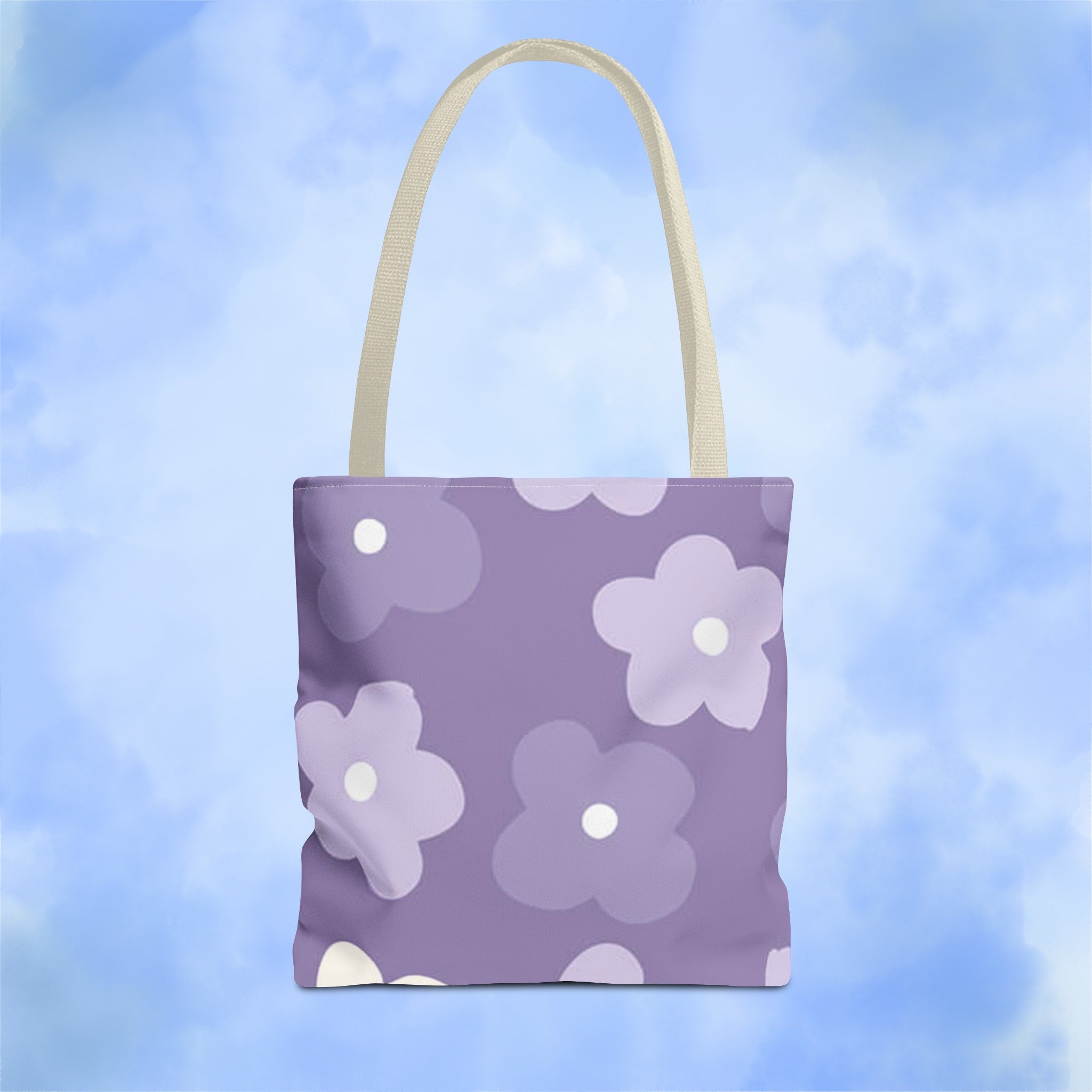 Pretty Purple Flowers Tote Bag