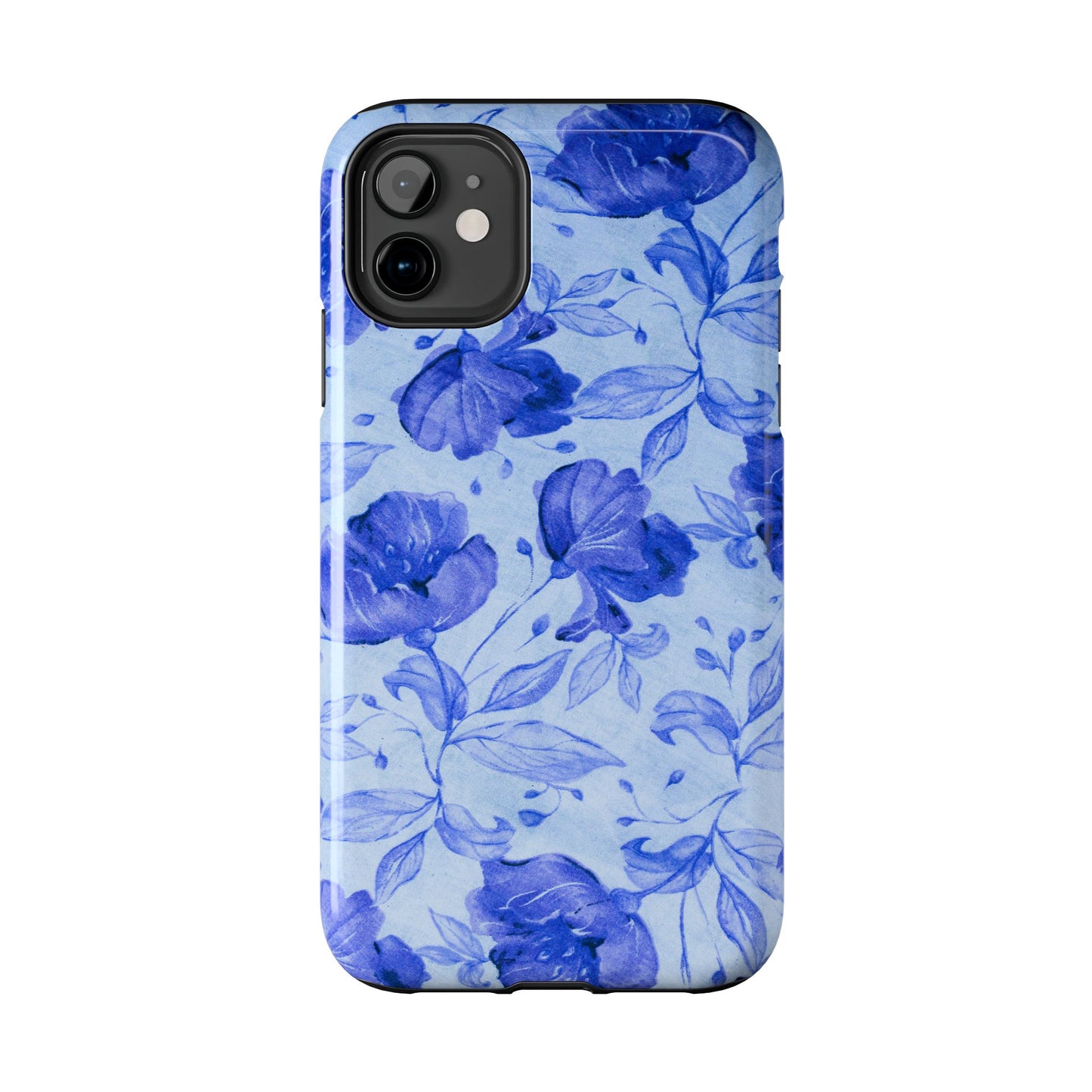 Blue Floral Pattern Phone Case (Apple & Android)