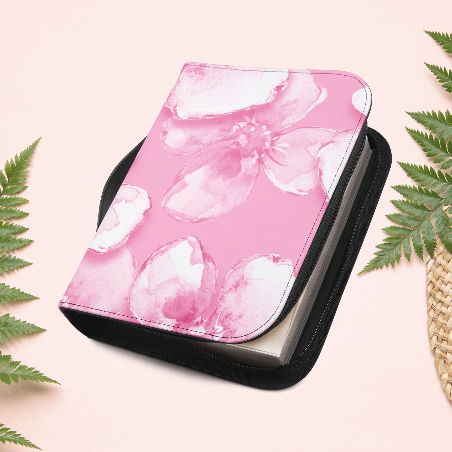 Dainty Pink Floral Book Cover