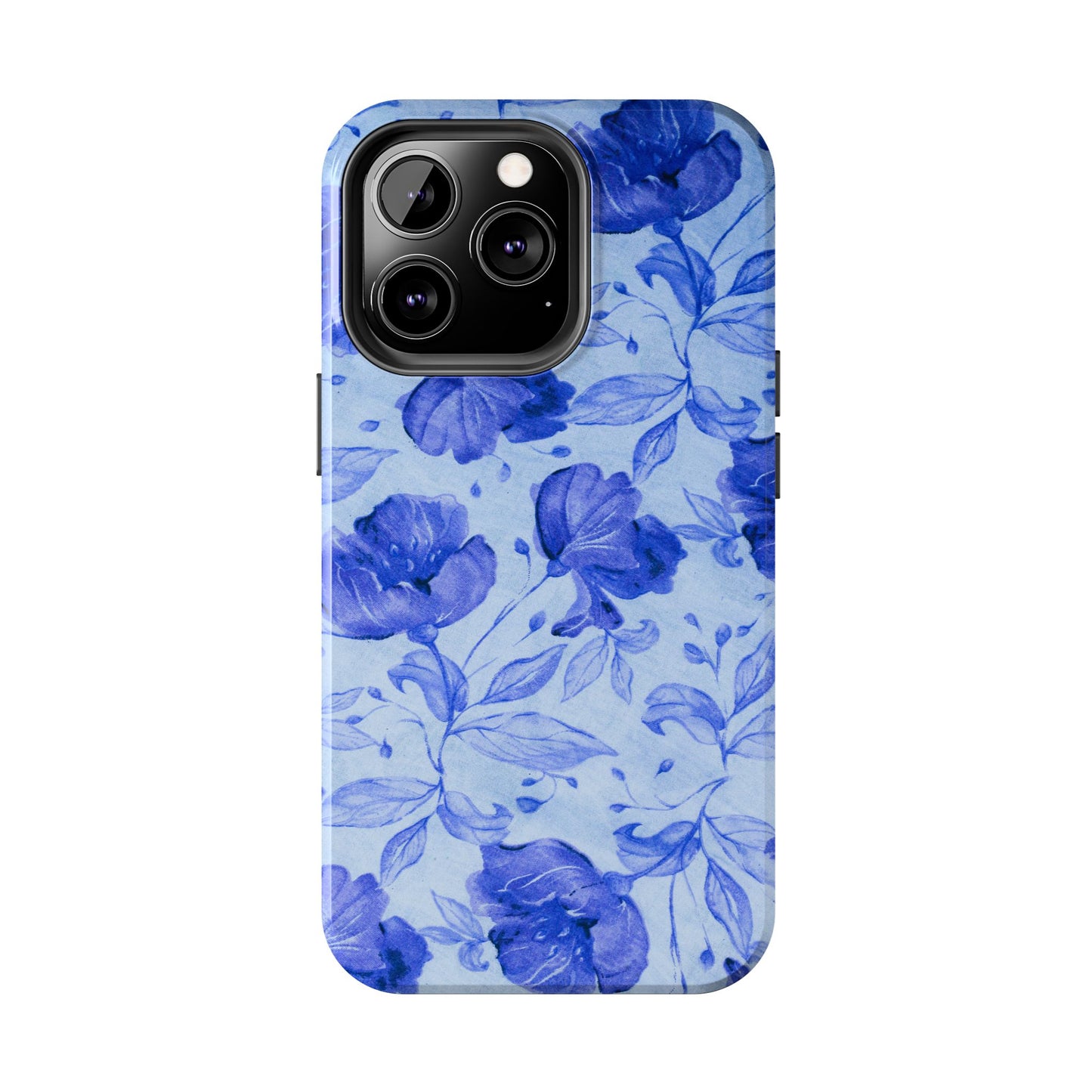 Blue Floral Pattern Phone Case (Apple & Android)
