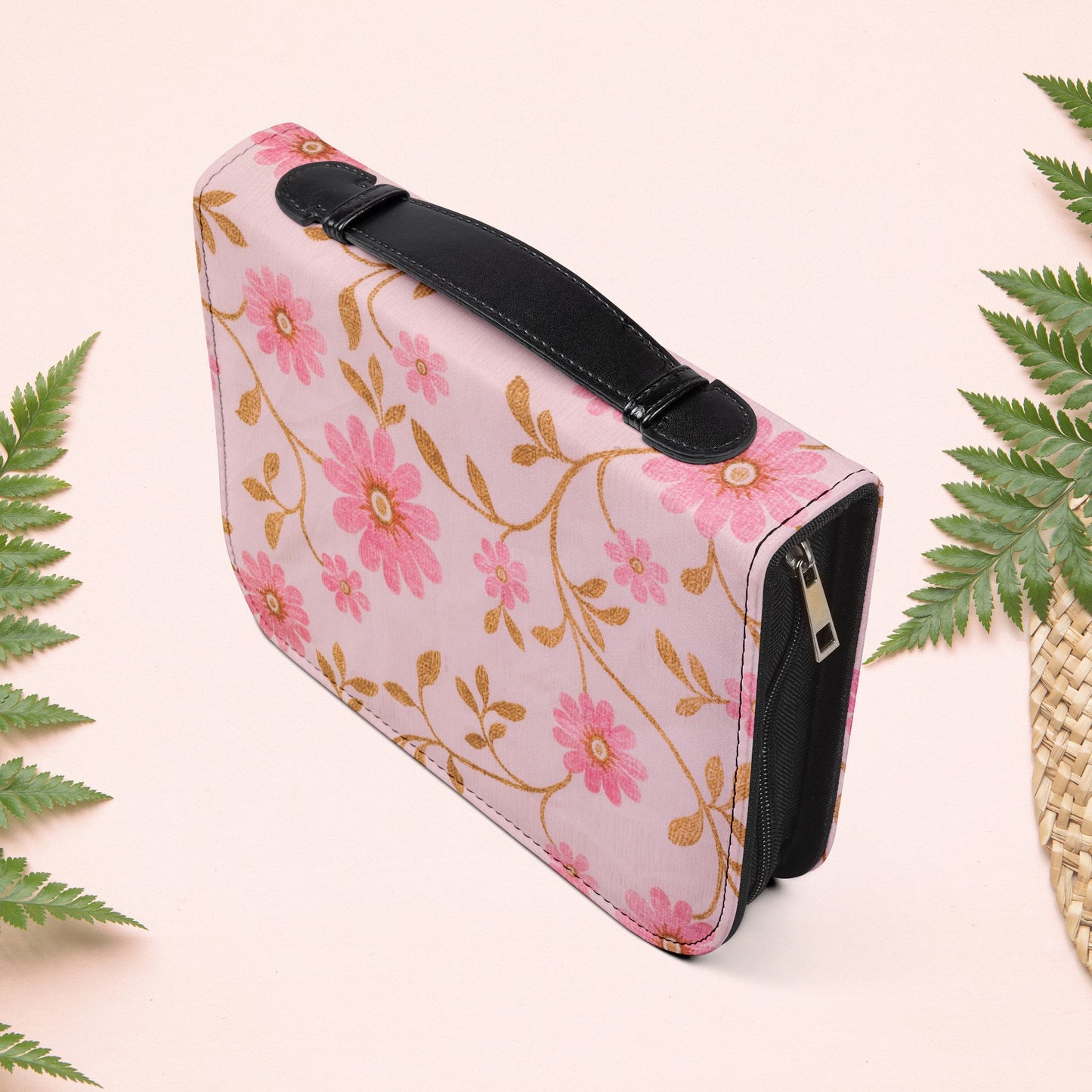 Vintage Pink Floral Book Cover