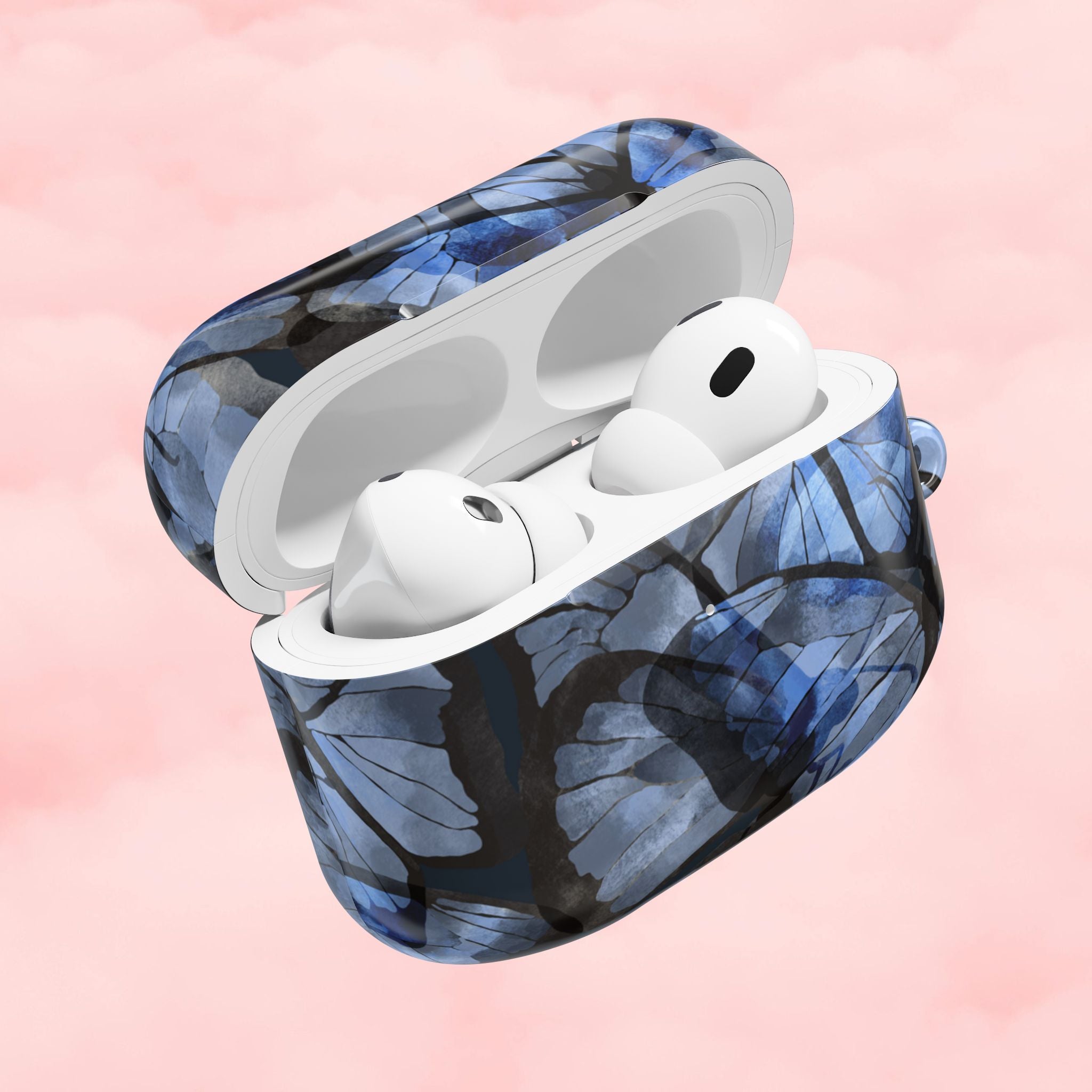 Royal Blue Butterfly AirPod Case