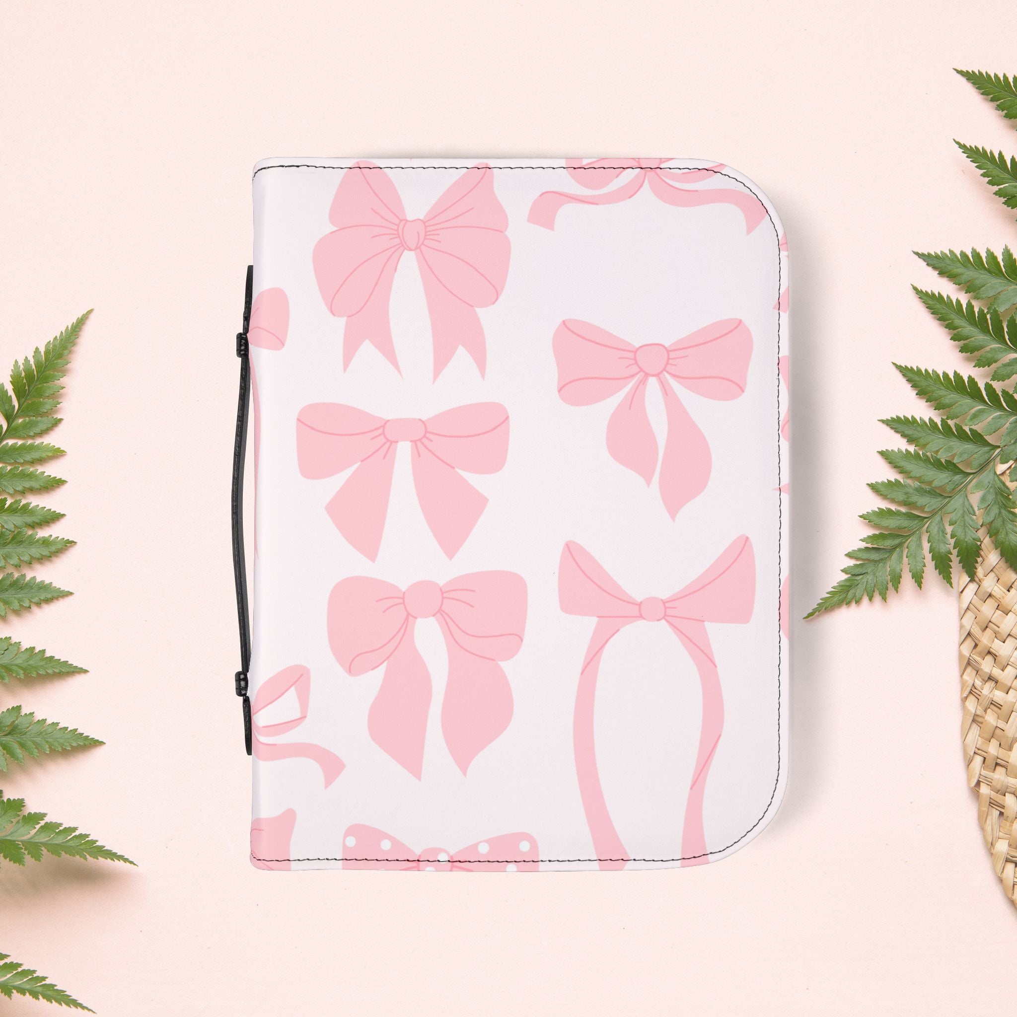 Girly Pink Ribbons Book Cover