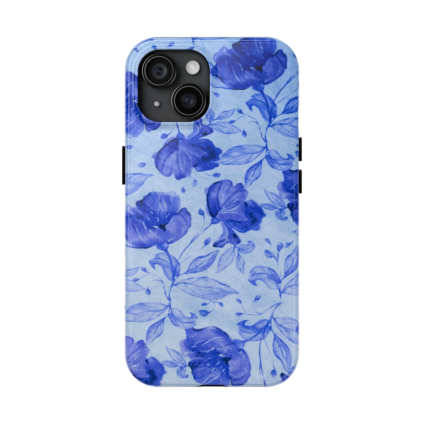 Blue Floral Pattern Phone Case (Apple & Android)
