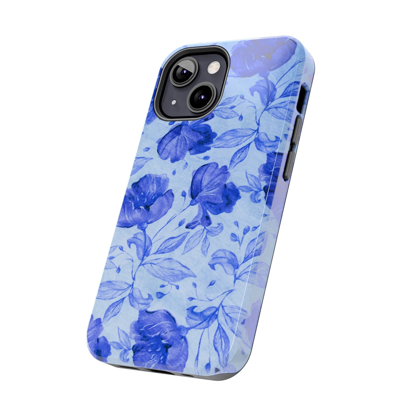 Blue Floral Pattern Phone Case (Apple & Android)