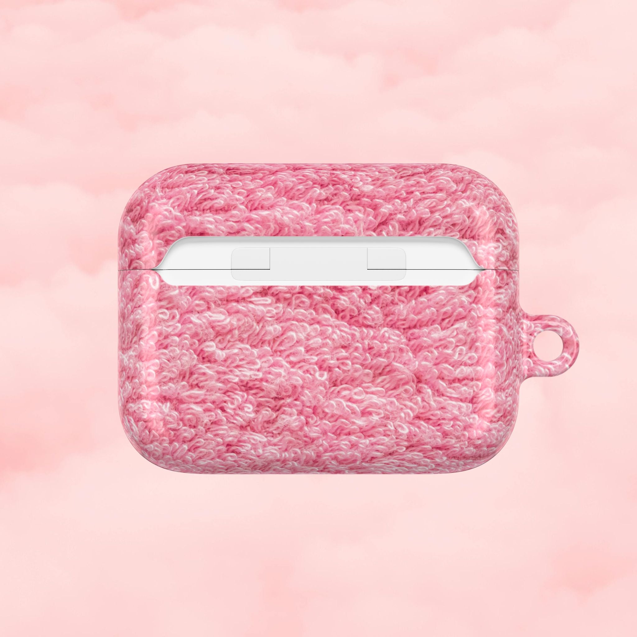 Pink Shag Rug AirPod Case