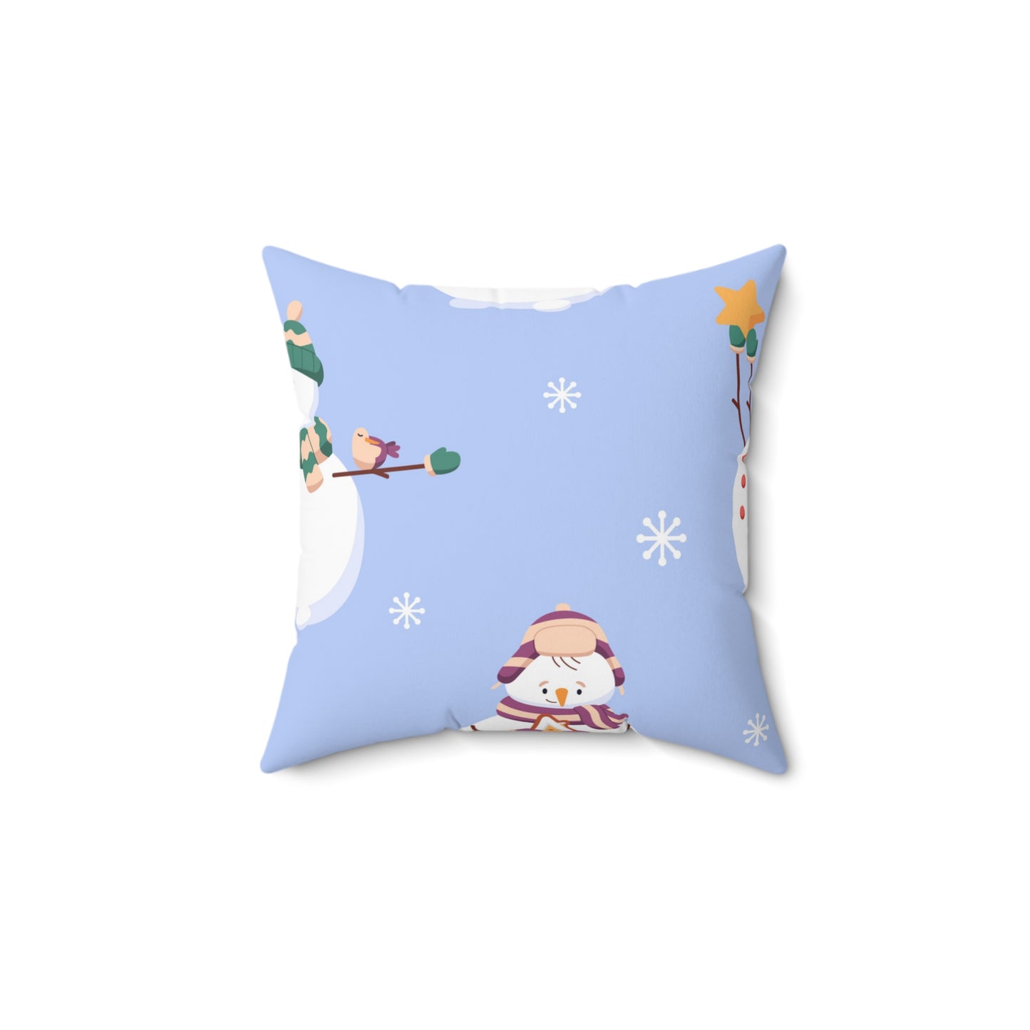 Almohada cuadrada Jolly Snowman