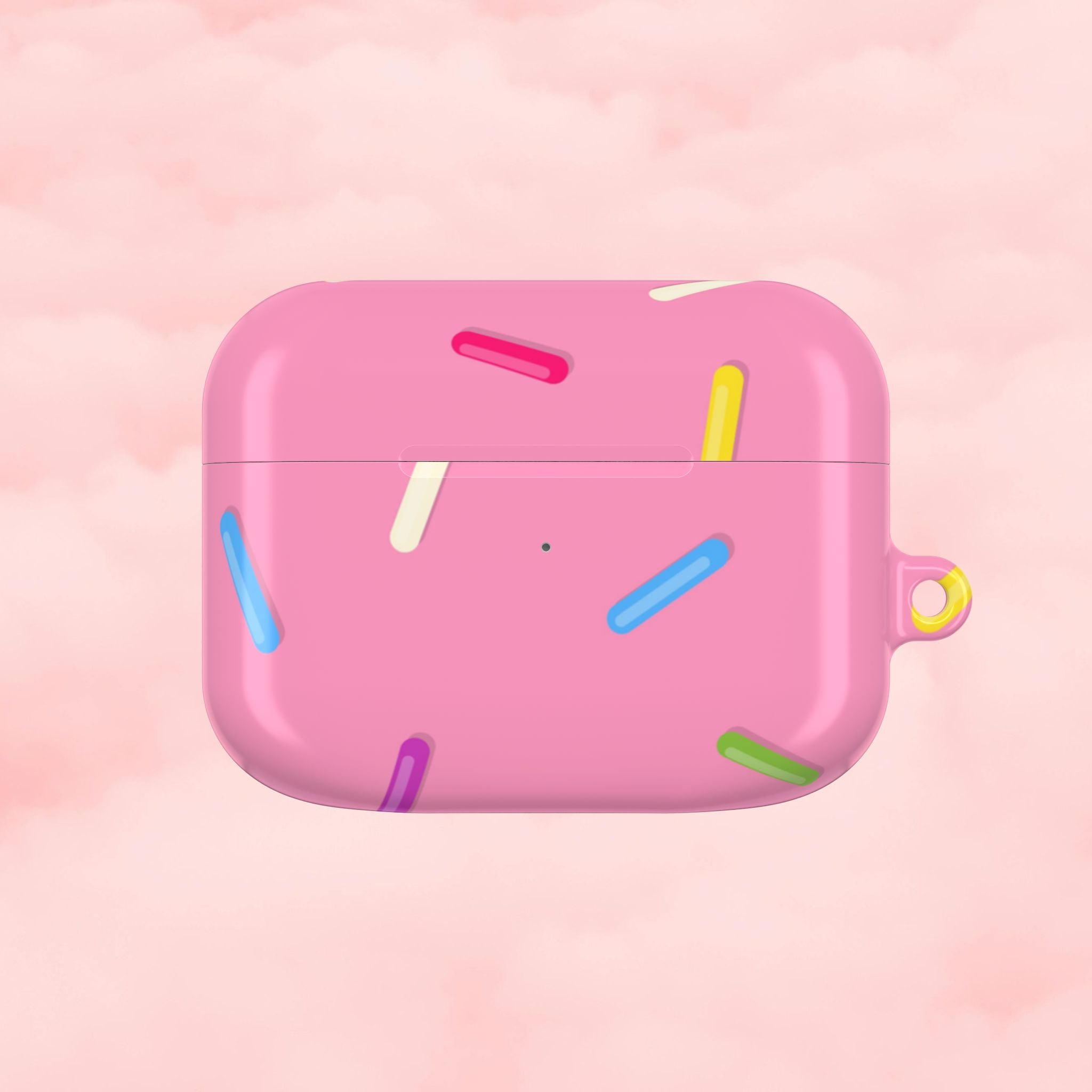 Pink Rainbow Sprinkles AirPod Case