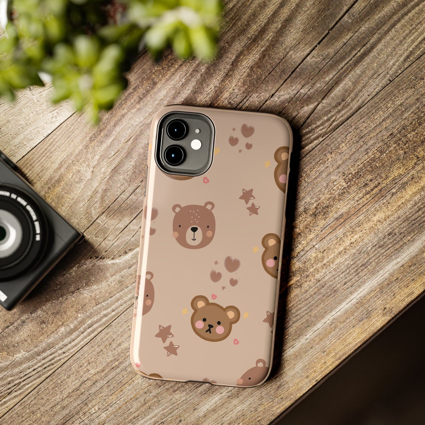 Boho Brown Bear Phone Case (Apple & Android)