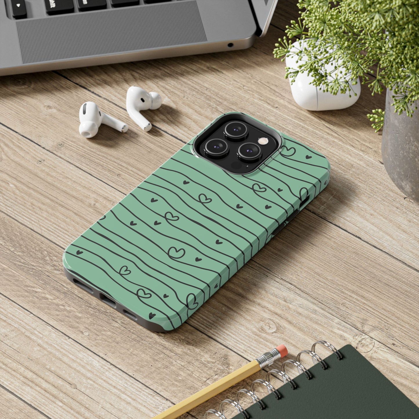 Scribble Love Hearts Phone Case (Apple & Android)