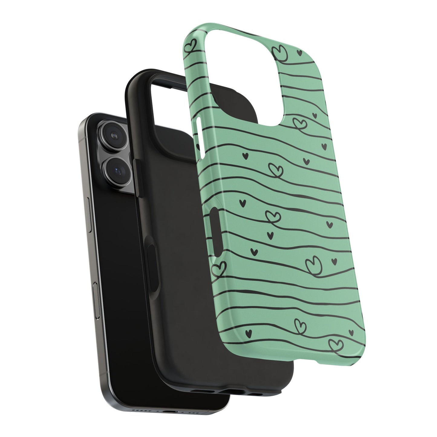 Scribble Love Hearts Phone Case (Apple & Android)