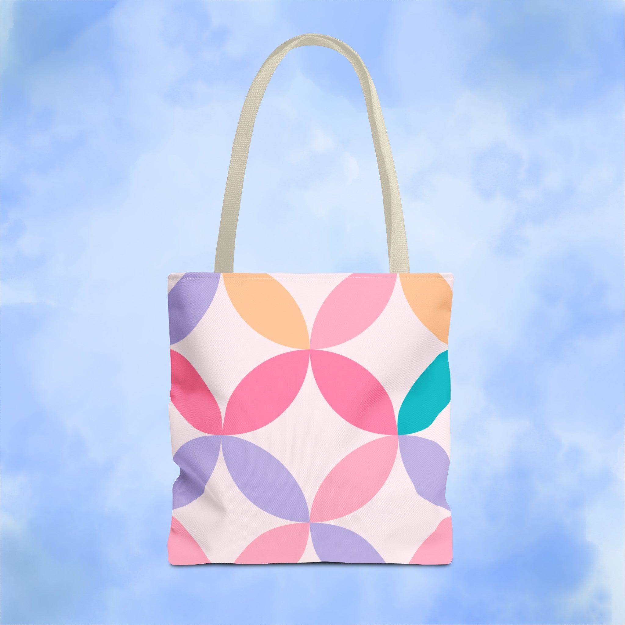 Pastel Geometric Tote Bag