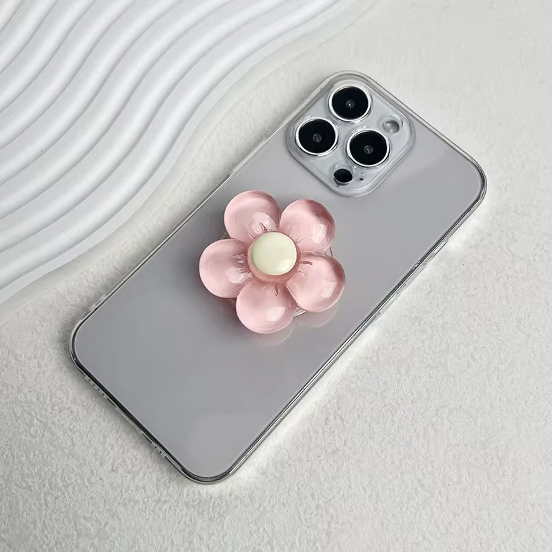 Translucent Flower Phone Grip