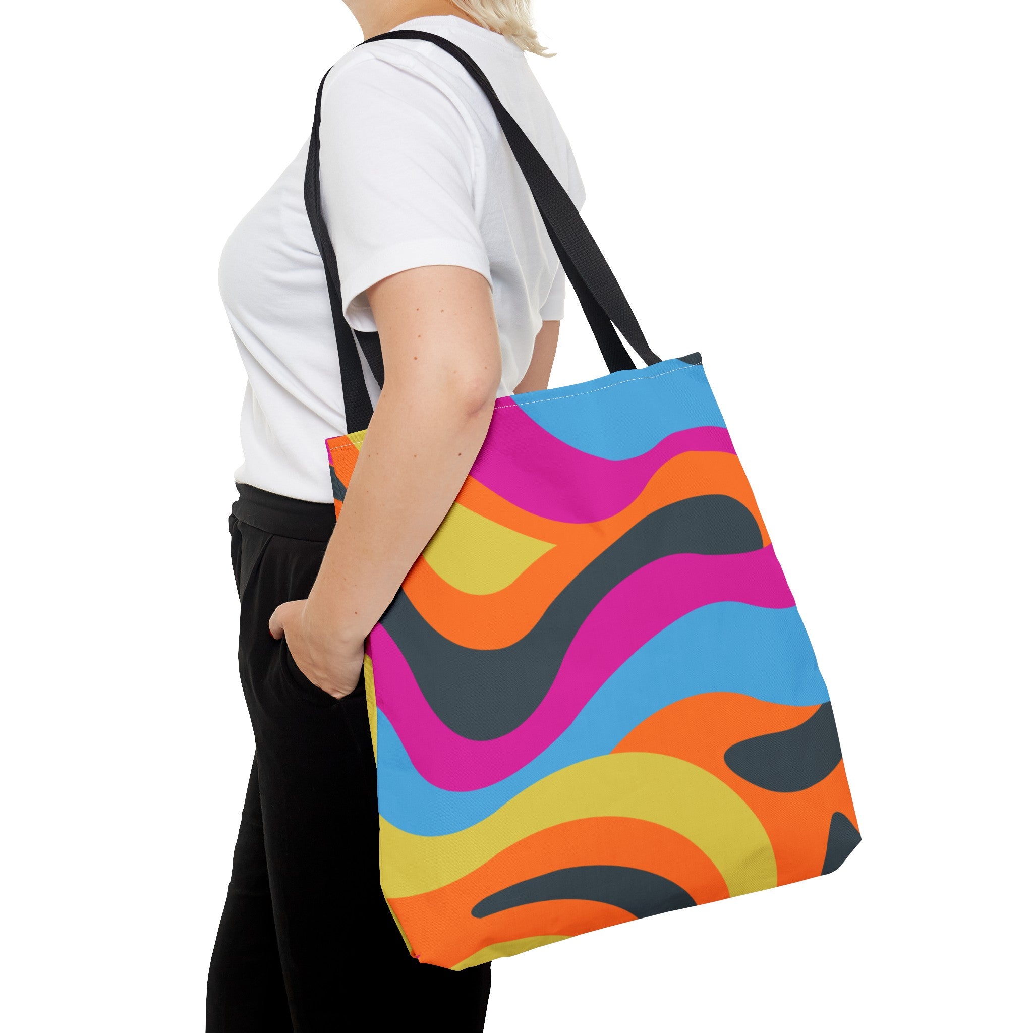 Funky Groove Swirl Tote Bag