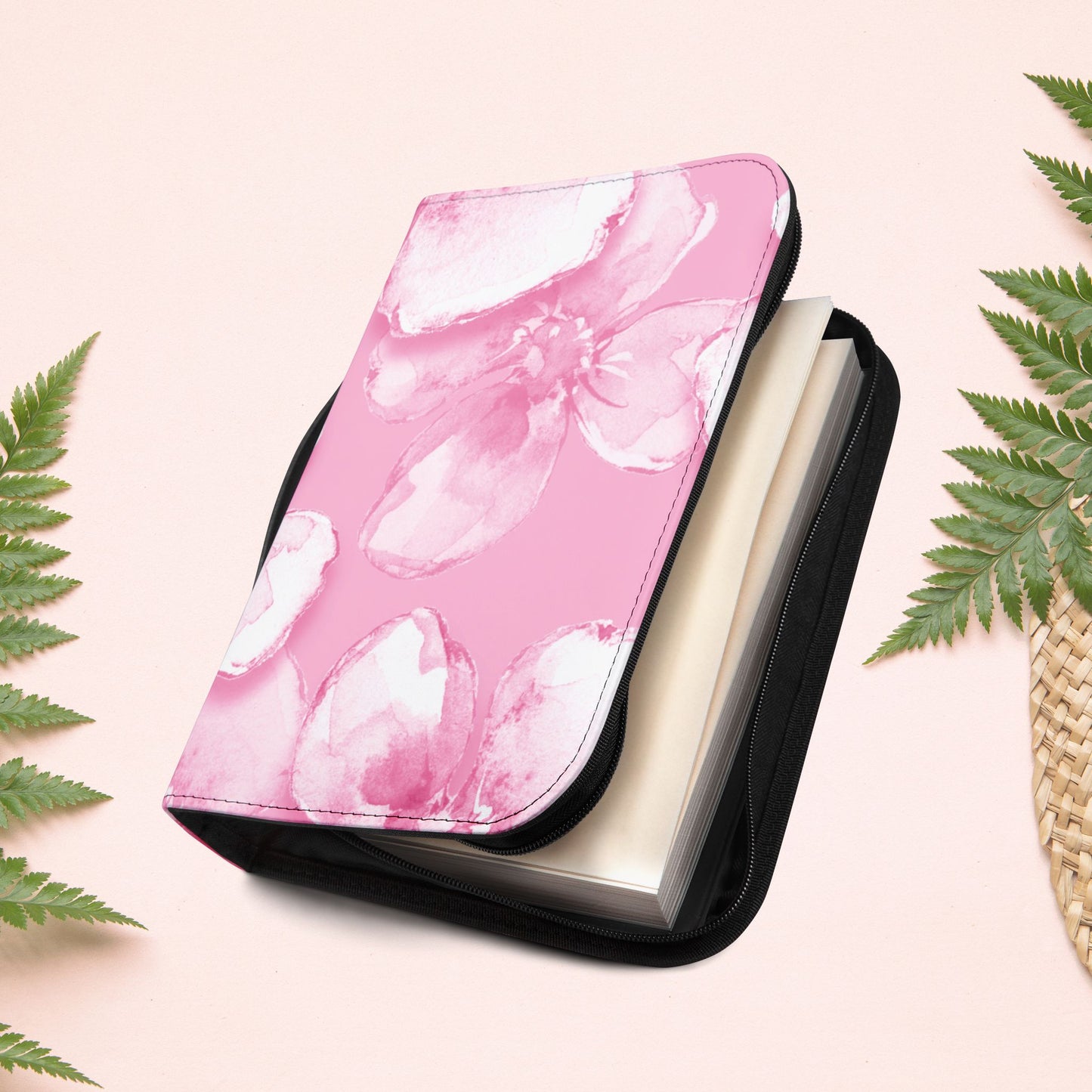 Dainty Pink Floral Book Cover