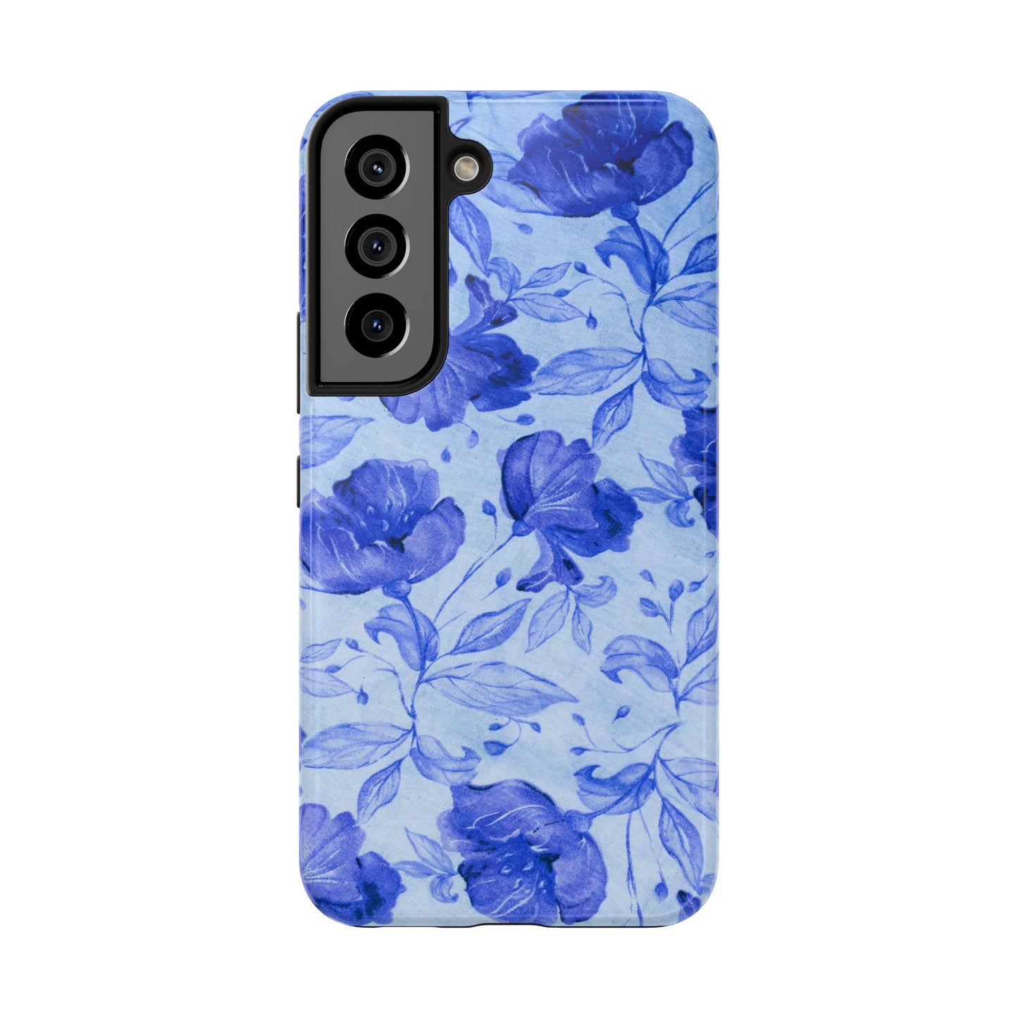Blue Floral Pattern Phone Case (Apple & Android)
